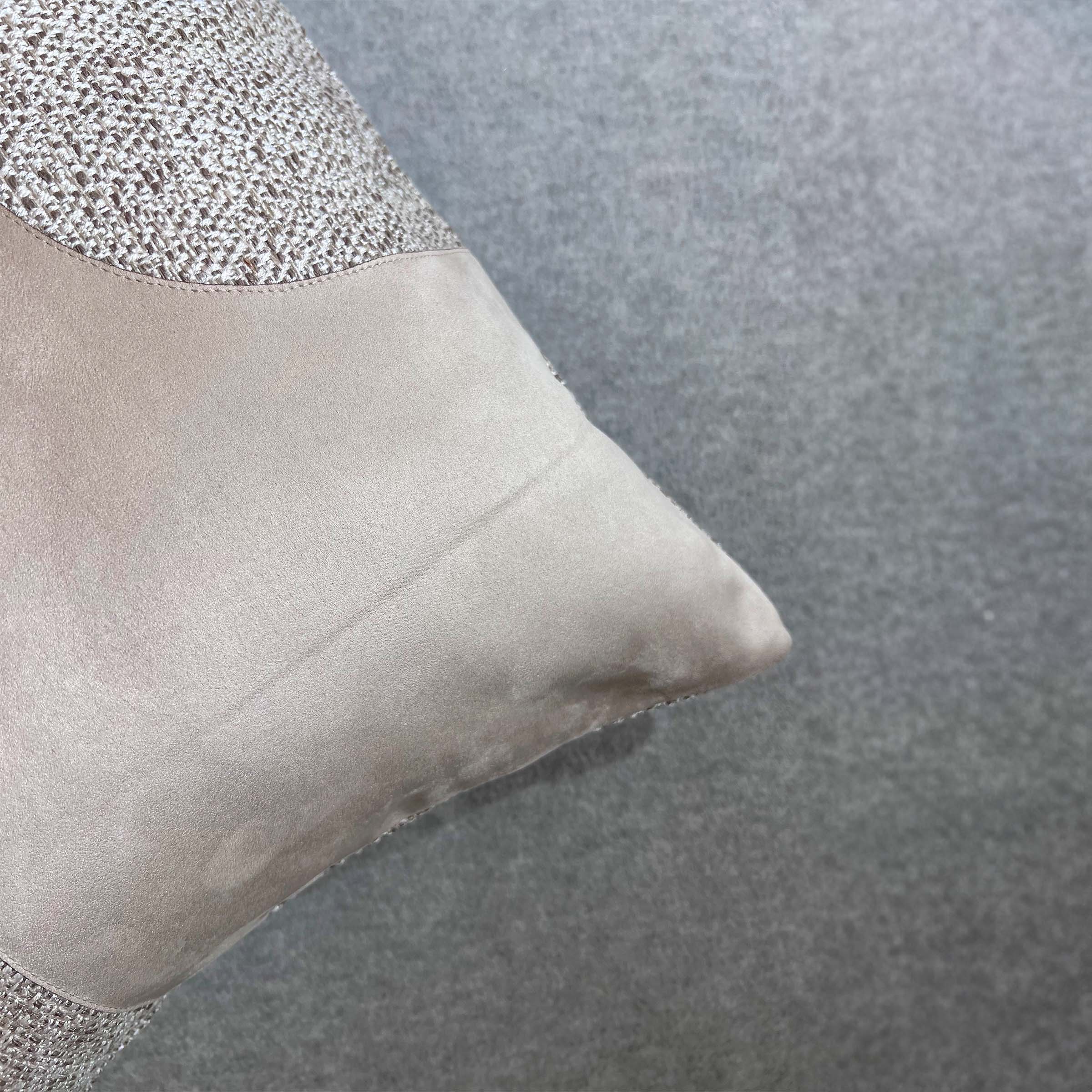 30*60 Gustao Patchwork Imitation Cushion - ECC075 -  Cushions - ebarza Furniture UAE | Shop Modern Furniture in Abu Dhabi & Dubai - مفروشات ايبازرا في الامارات | تسوق اثاث عصري وديكورات مميزة في دبي وابوظبي