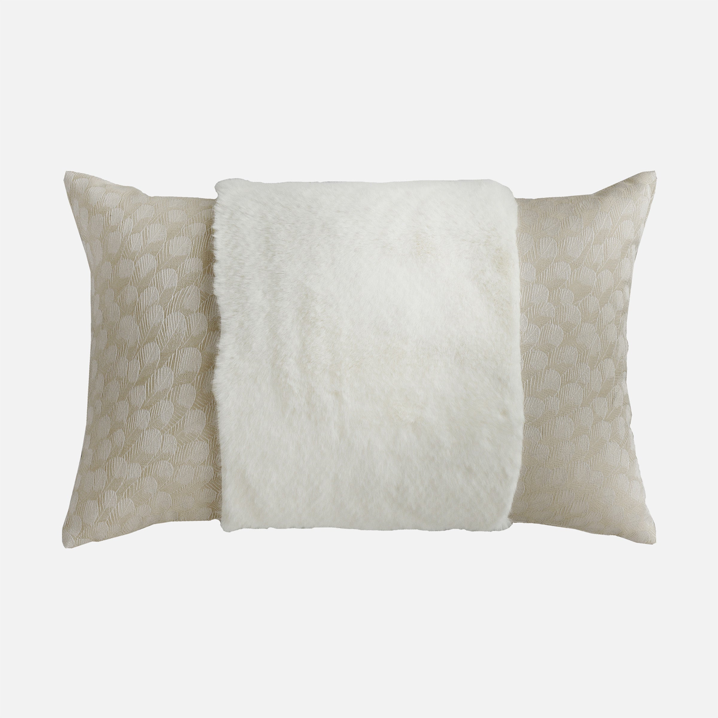 30*60 Luna Spliced Cushion  - ECC072 -  Cushions - ebarza Furniture UAE | Shop Modern Furniture in Abu Dhabi & Dubai - مفروشات ايبازرا في الامارات | تسوق اثاث عصري وديكورات مميزة في دبي وابوظبي