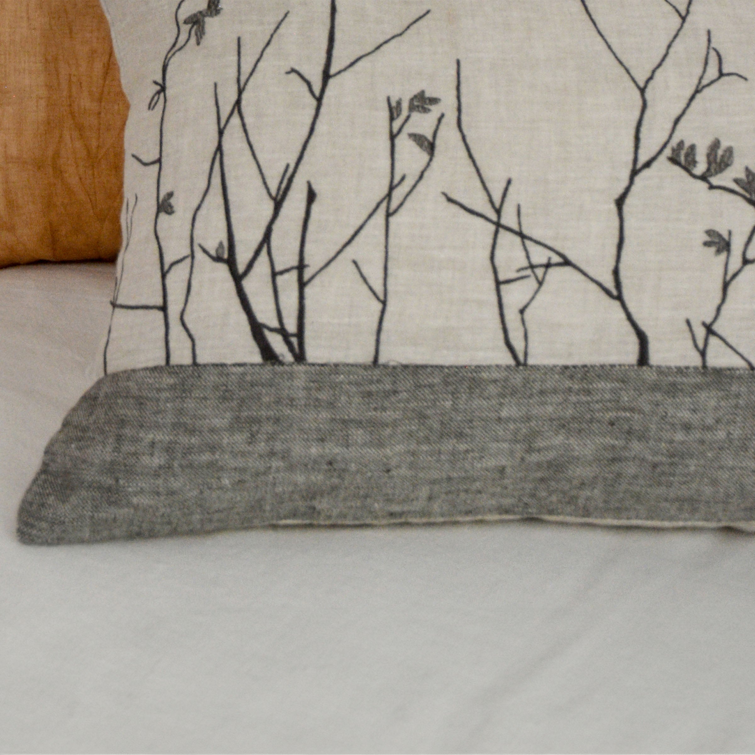 30*60 Yaji Embroidery Cushion - ECC086 -  Cushions - ebarza Furniture UAE | Shop Modern Furniture in Abu Dhabi & Dubai - مفروشات ايبازرا في الامارات | تسوق اثاث عصري وديكورات مميزة في دبي وابوظبي