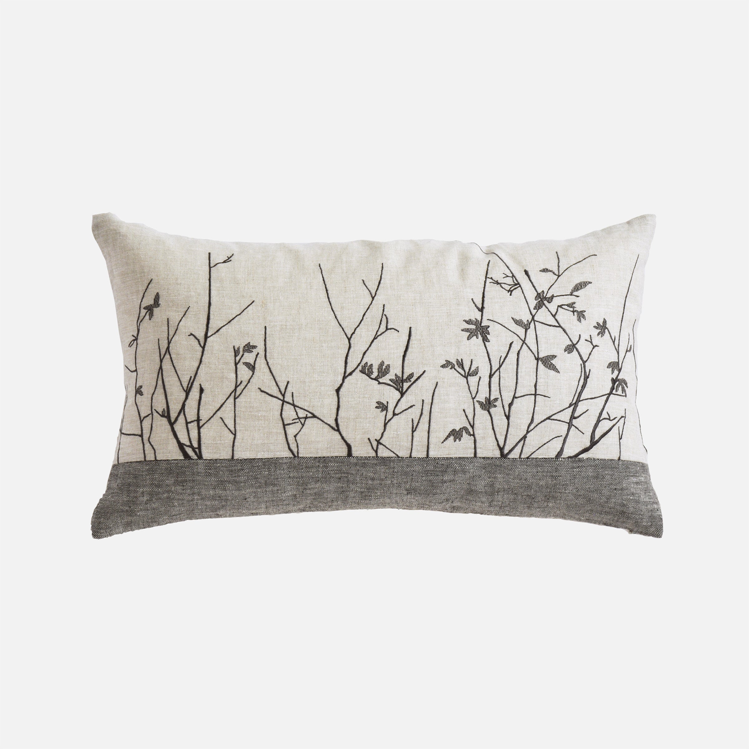 30*60 Yaji Embroidery Cushion - ECC086 -  Cushions - ebarza Furniture UAE | Shop Modern Furniture in Abu Dhabi & Dubai - مفروشات ايبازرا في الامارات | تسوق اثاث عصري وديكورات مميزة في دبي وابوظبي