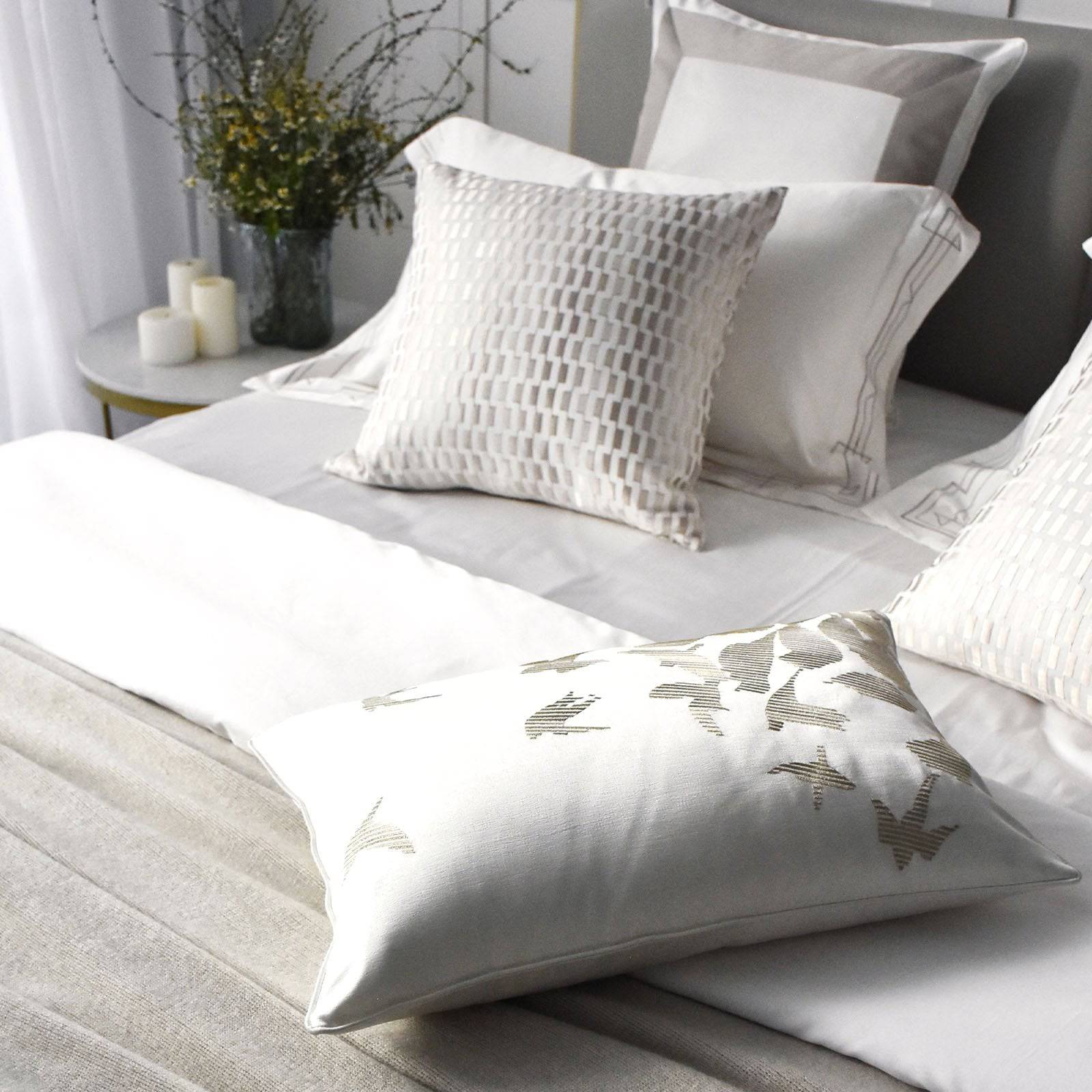 30X55 Cm Kalia Embroidered Cushion Ecc-003 -  Cushions - ebarza Furniture UAE | Shop Modern Furniture in Abu Dhabi & Dubai - مفروشات ايبازرا في الامارات | تسوق اثاث عصري وديكورات مميزة في دبي وابوظبي