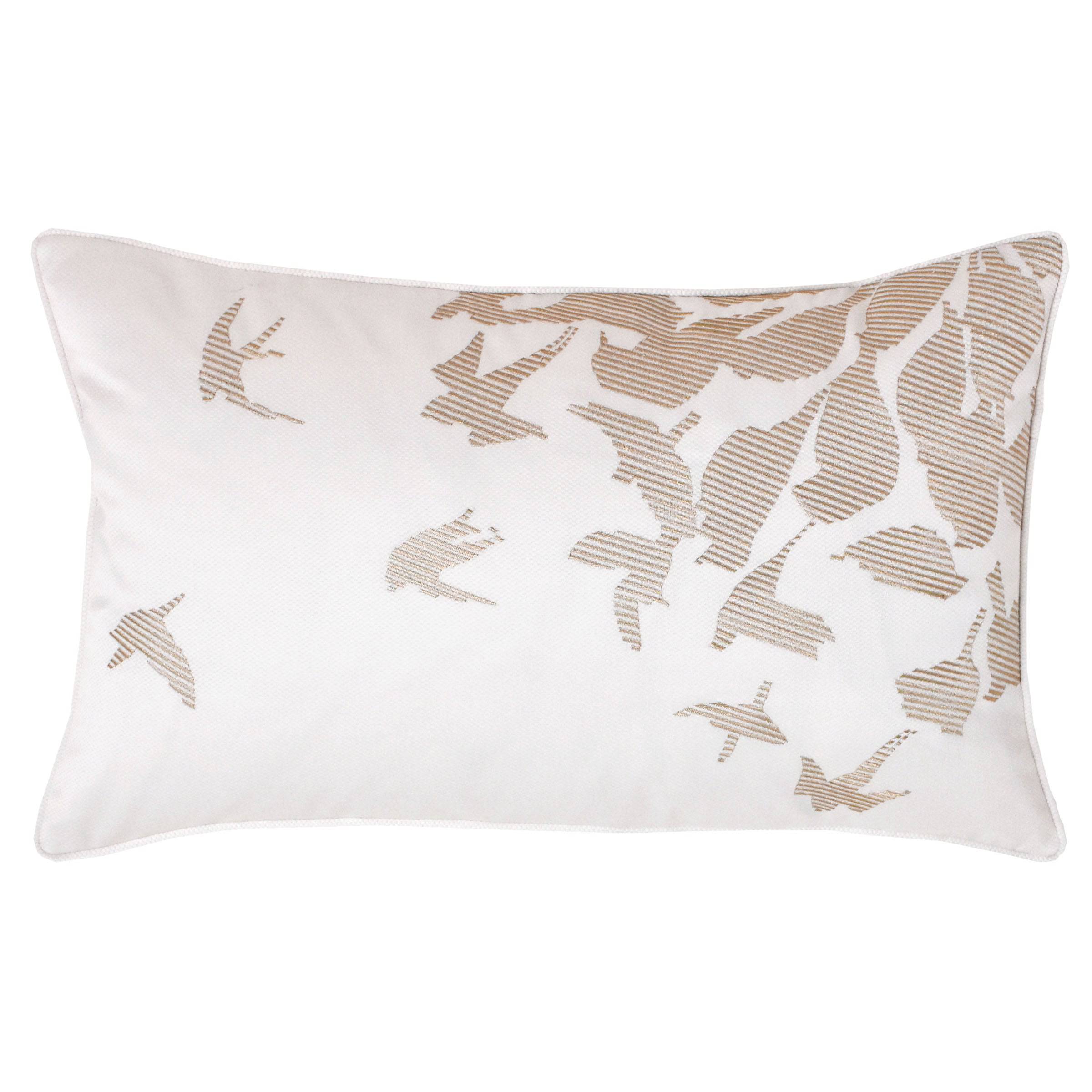 30X55 Cm Kalia Embroidered Cushion Ecc-003 -  Cushions - ebarza Furniture UAE | Shop Modern Furniture in Abu Dhabi & Dubai - مفروشات ايبازرا في الامارات | تسوق اثاث عصري وديكورات مميزة في دبي وابوظبي