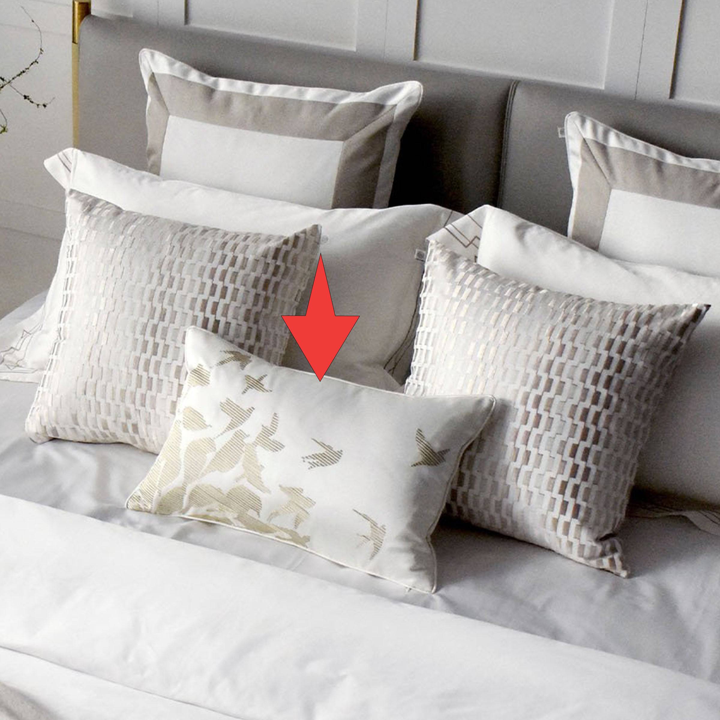 30X55 Cm Kalia Embroidered Cushion Ecc-003 -  Cushions - ebarza Furniture UAE | Shop Modern Furniture in Abu Dhabi & Dubai - مفروشات ايبازرا في الامارات | تسوق اثاث عصري وديكورات مميزة في دبي وابوظبي