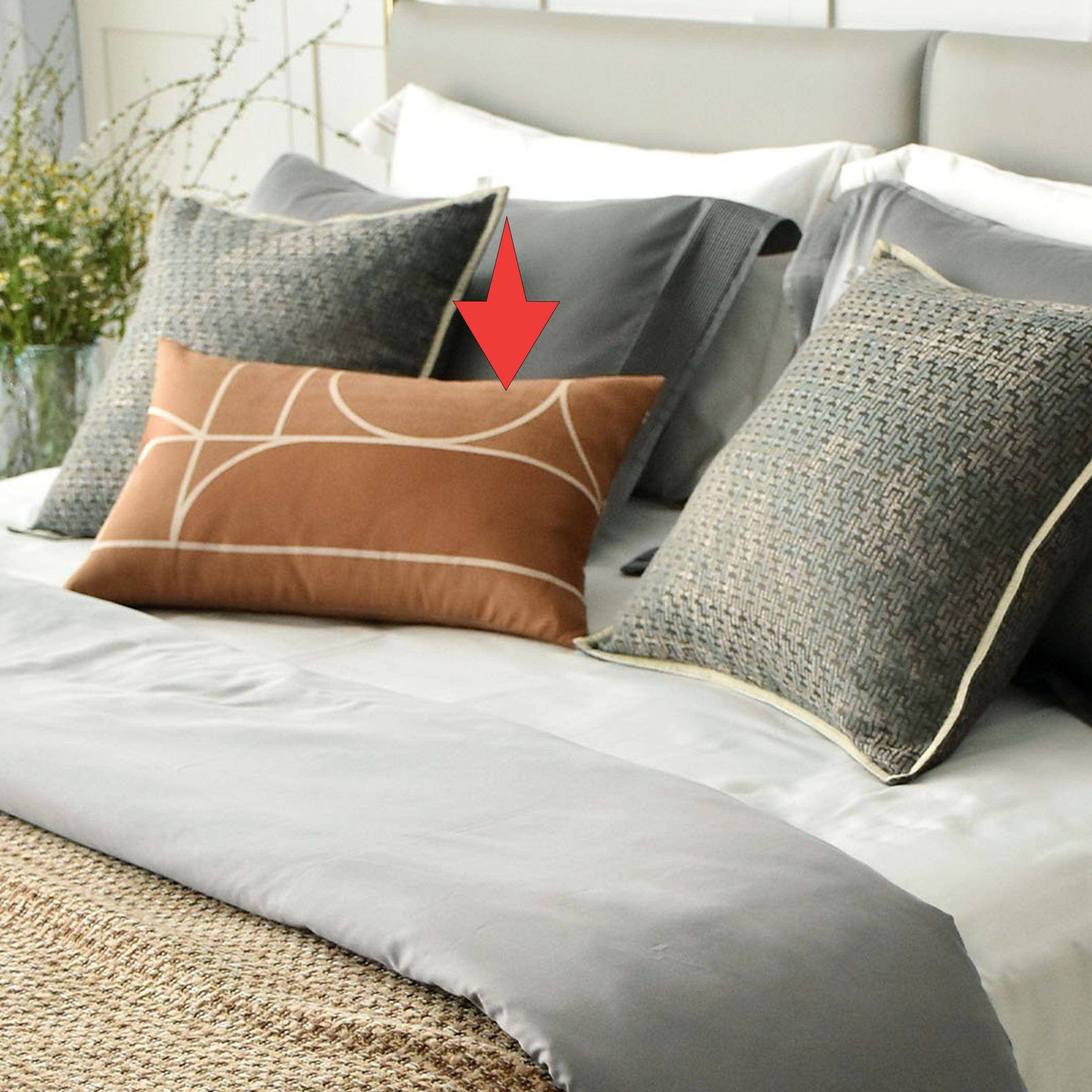 Pre-order 35 days delivery - 30X55 Cm Mondrian Jacquard Cushion Cover Ecc-009 -  Cushions - ebarza Furniture UAE | Shop Modern Furniture in Abu Dhabi & Dubai - مفروشات ايبازرا في الامارات | تسوق اثاث عصري وديكورات مميزة في دبي وابوظبي