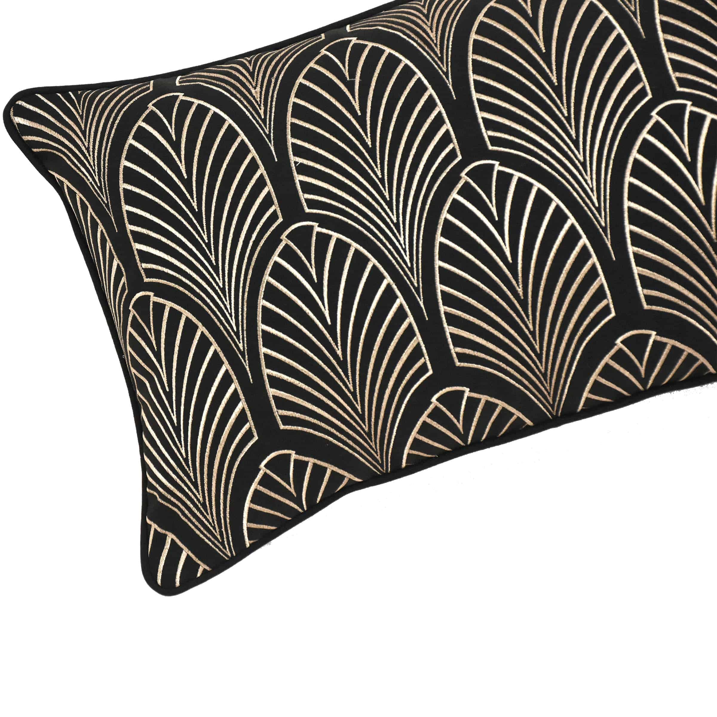 30X55 Cm Vittore Embroidered Throw Cushion Ecc-011 -  Cushions - ebarza Furniture UAE | Shop Modern Furniture in Abu Dhabi & Dubai - مفروشات ايبازرا في الامارات | تسوق اثاث عصري وديكورات مميزة في دبي وابوظبي