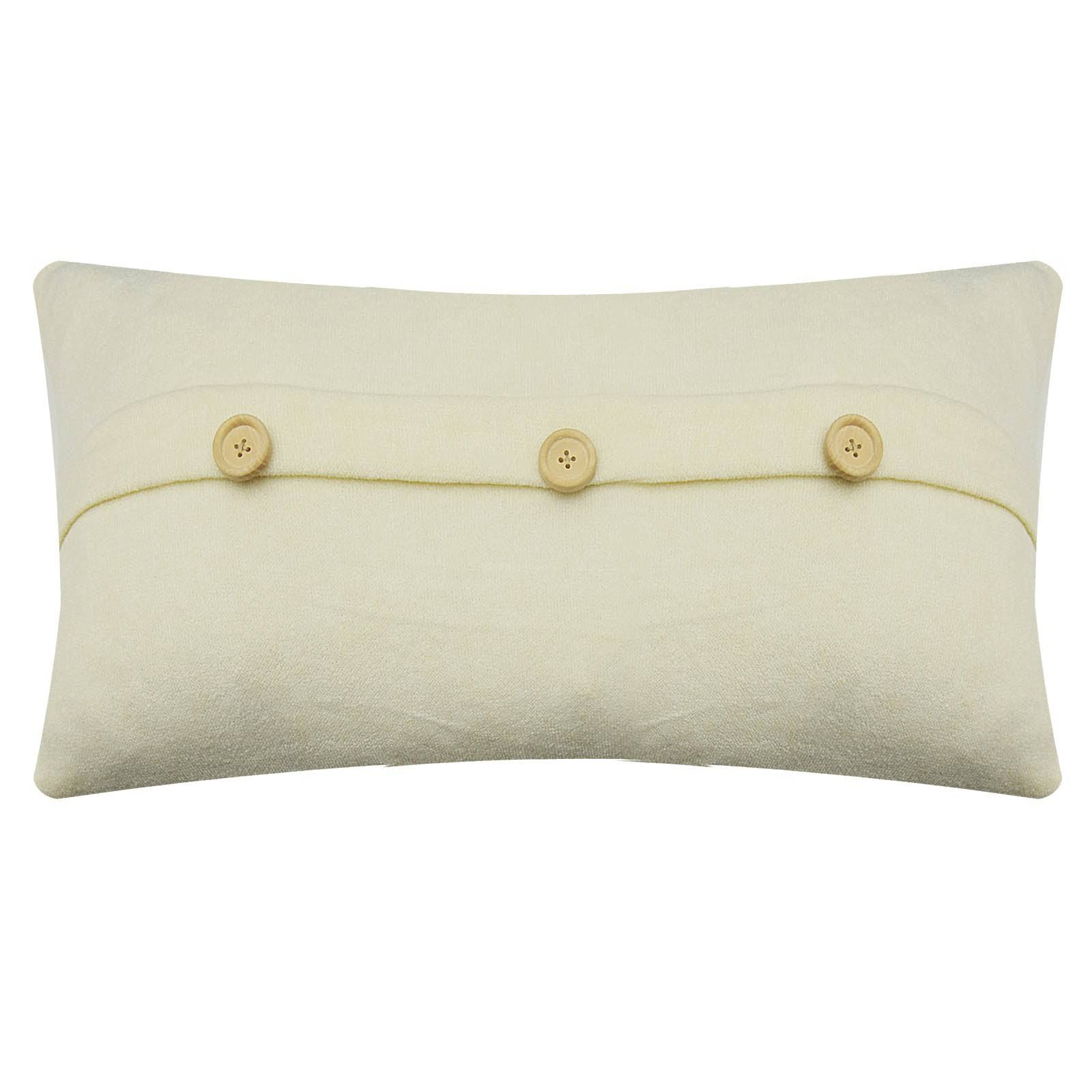 30X60 CM Cushion Cover  1860-004-Cream -  Cushions - ebarza Furniture UAE | Shop Modern Furniture in Abu Dhabi & Dubai - مفروشات ايبازرا في الامارات | تسوق اثاث عصري وديكورات مميزة في دبي وابوظبي