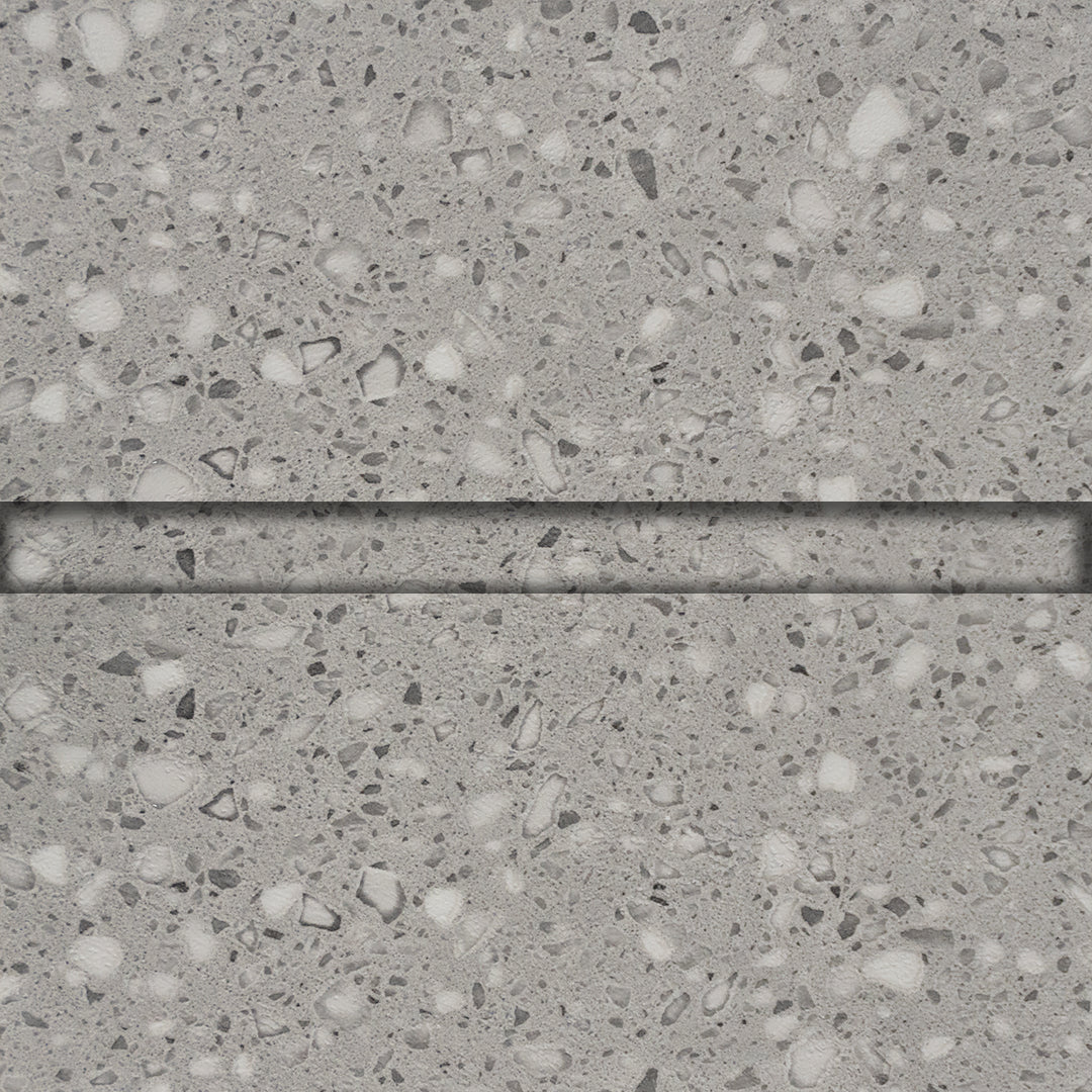 320H-ALUMINUM PROFILE- ADJUSTABLE U-PROFILE  COLOUR: Persia Grey Terrazzo-H216Y