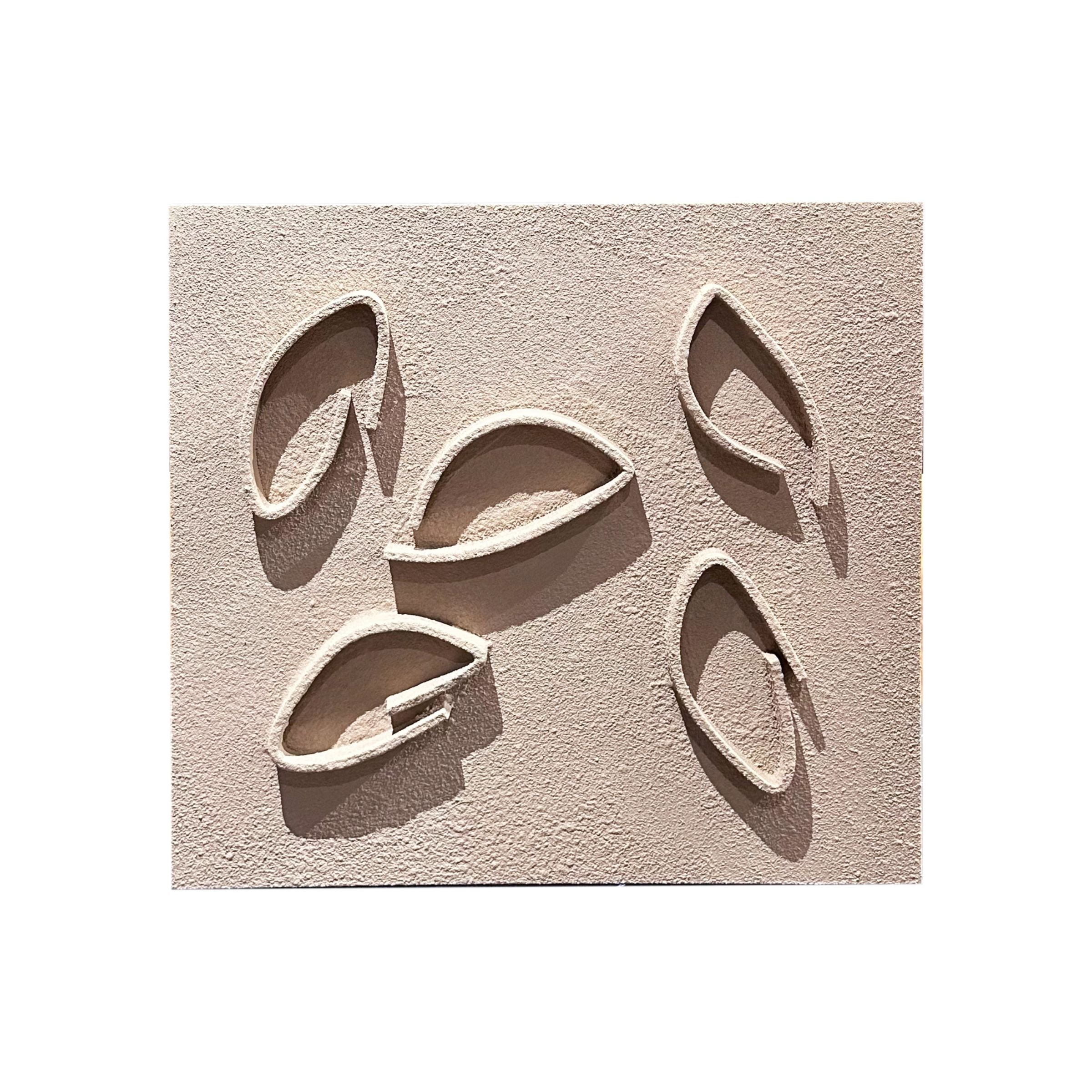 Shells 3D wall art Without Frame  SOASAMPLE015--60x60cm -  Artwork - ebarza Furniture UAE | Shop Modern Furniture in Abu Dhabi & Dubai - مفروشات ايبازرا في الامارات | تسوق اثاث عصري وديكورات مميزة في دبي وابوظبي