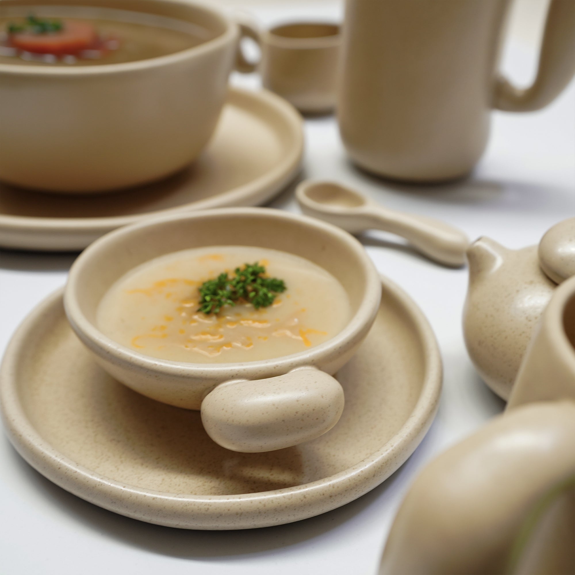 Asian Zen Ceramic Bowl E711-B-08110 -  Bowls - ebarza Furniture UAE | Shop Modern Furniture in Abu Dhabi & Dubai - مفروشات ايبازرا في الامارات | تسوق اثاث عصري وديكورات مميزة في دبي وابوظبي