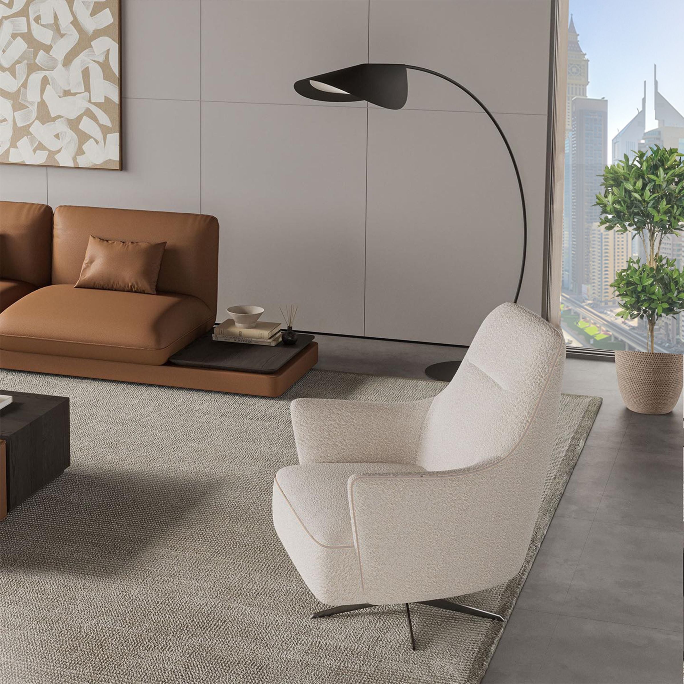 Pre-order 25 Days Delivery LORETTA Armchair YOLRTA-ARMCH -  Armchairs - ebarza Furniture UAE | Shop Modern Furniture in Abu Dhabi & Dubai - مفروشات ايبازرا في الامارات | تسوق اثاث عصري وديكورات مميزة في دبي وابوظبي