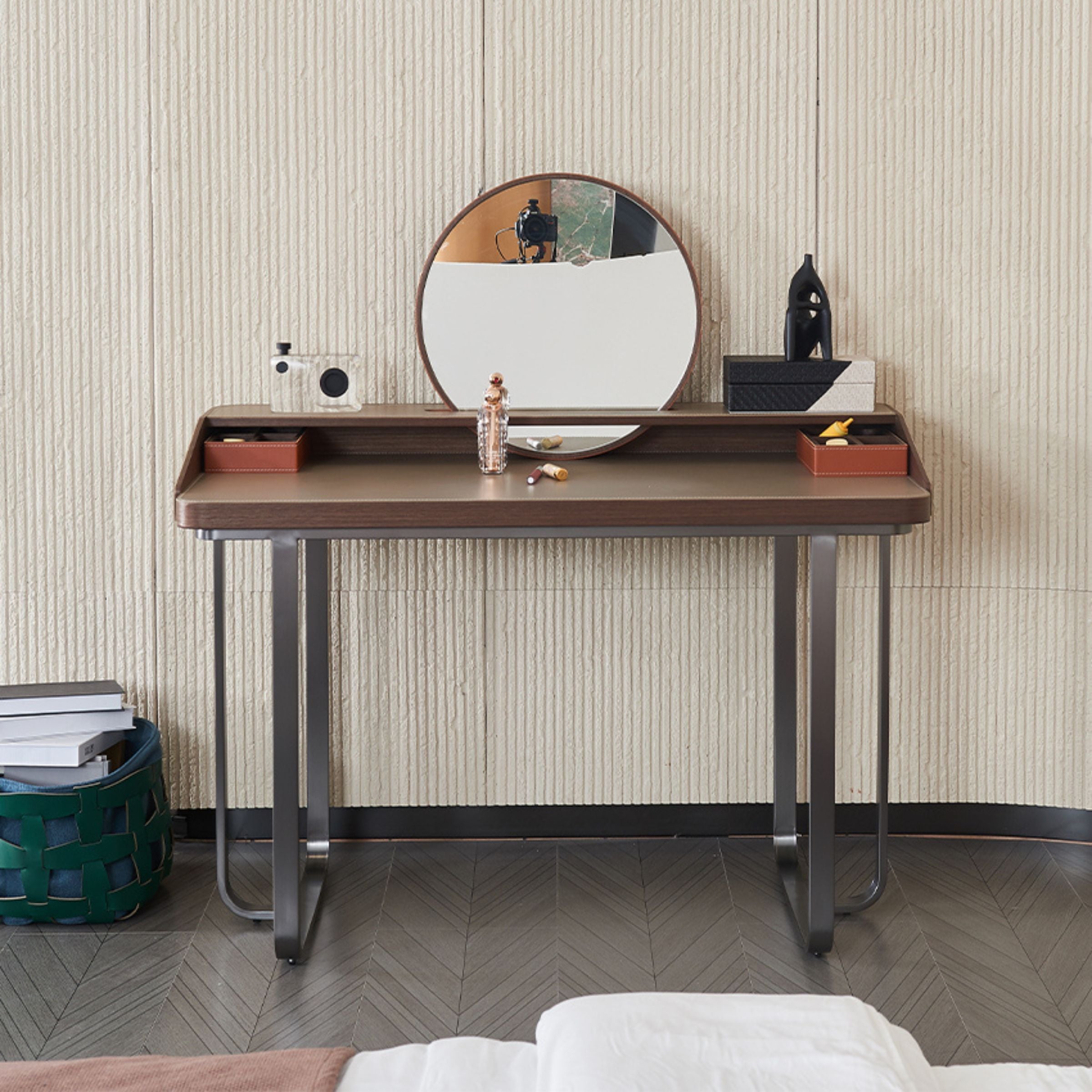 Oomph Sleek Office Desk/ Dresser Table With Mirror MLL-T78 -  Office Desks - ebarza Furniture UAE | Shop Modern Furniture in Abu Dhabi & Dubai - مفروشات ايبازرا في الامارات | تسوق اثاث عصري وديكورات مميزة في دبي وابوظبي