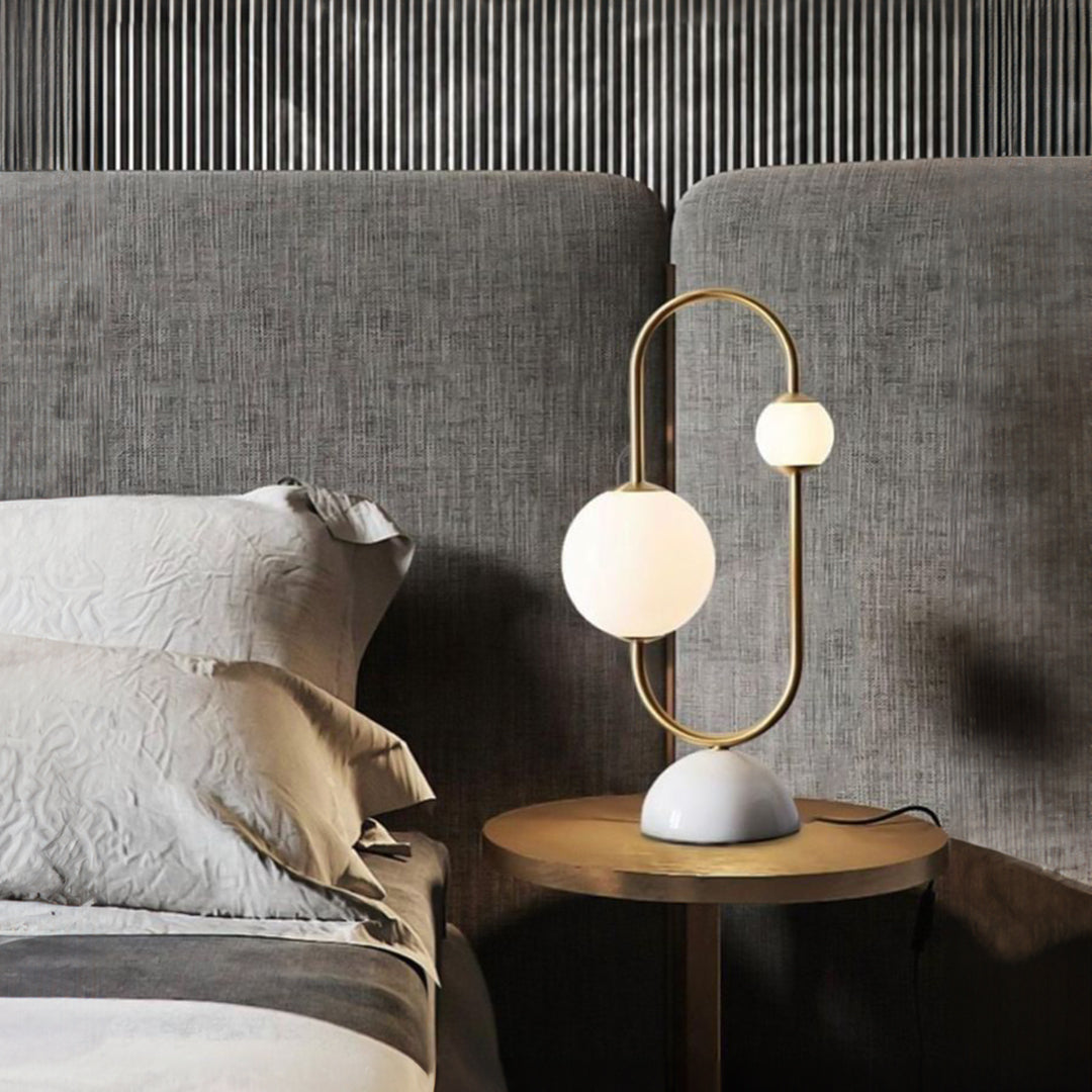 Marble Table Lamp Cy-New-085 -  Desk\table Lamps - ebarza Furniture UAE | Shop Modern Furniture in Abu Dhabi & Dubai - مفروشات ايبازرا في الامارات | تسوق اثاث عصري وديكورات مميزة في دبي وابوظبي