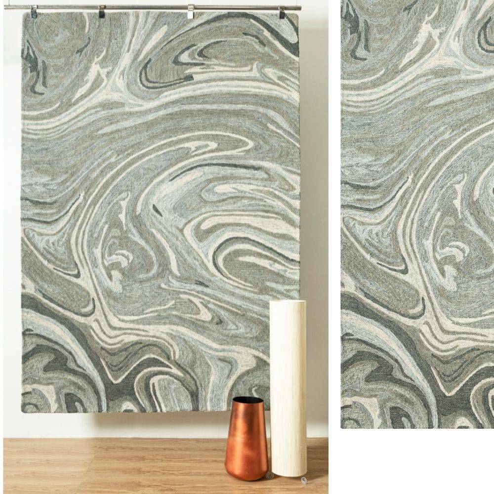 450X300 Cm Hand Tufted Wool Carpet Helena-Hel-01-Grande -  Rugs - ebarza Furniture UAE | Shop Modern Furniture in Abu Dhabi & Dubai - مفروشات ايبازرا في الامارات | تسوق اثاث عصري وديكورات مميزة في دبي وابوظبي