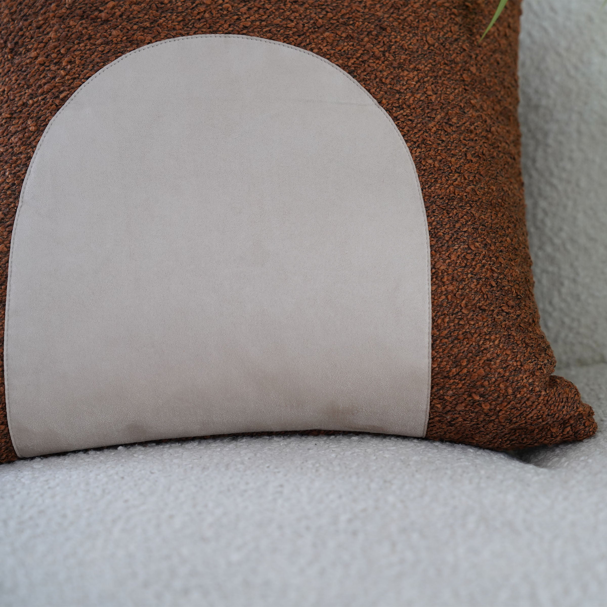 45*45cm Ebarza Buck Patchwork Cushion ECC132 -  Cushions - ebarza Furniture UAE | Shop Modern Furniture in Abu Dhabi & Dubai - مفروشات ايبازرا في الامارات | تسوق اثاث عصري وديكورات مميزة في دبي وابوظبي