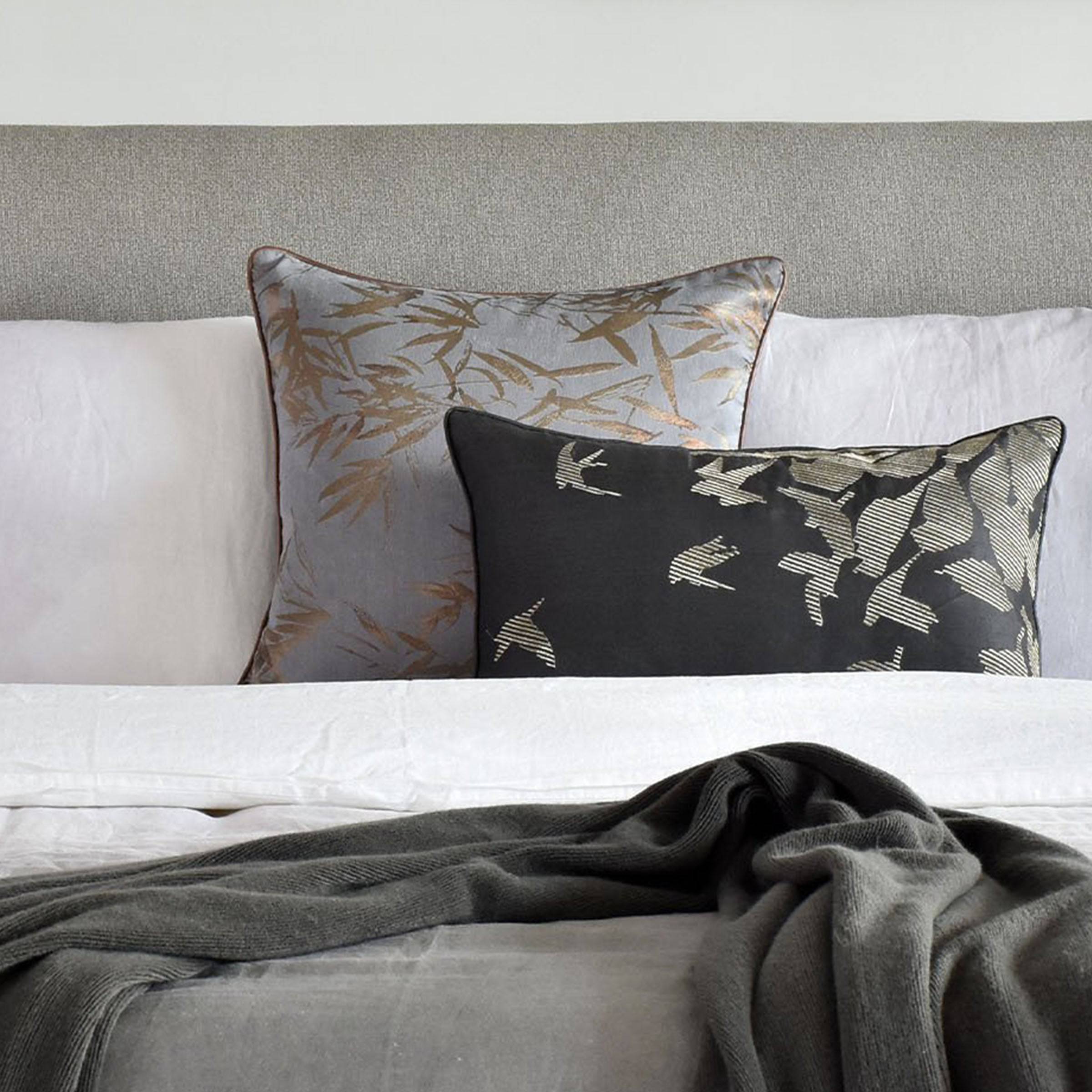 45X45 Cm Bamboo Leaf Jacquard Pillowcase Ecc-022 -  Cushions - ebarza Furniture UAE | Shop Modern Furniture in Abu Dhabi & Dubai - مفروشات ايبازرا في الامارات | تسوق اثاث عصري وديكورات مميزة في دبي وابوظبي