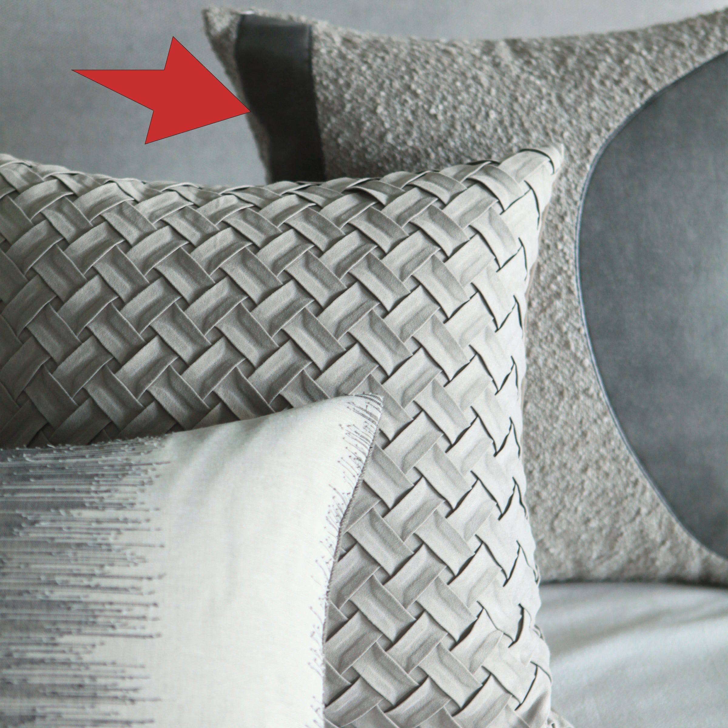 45X45 Cm Banson Embroidered Throw Cushion Ecc054 -  Cushions - ebarza Furniture UAE | Shop Modern Furniture in Abu Dhabi & Dubai - مفروشات ايبازرا في الامارات | تسوق اثاث عصري وديكورات مميزة في دبي وابوظبي