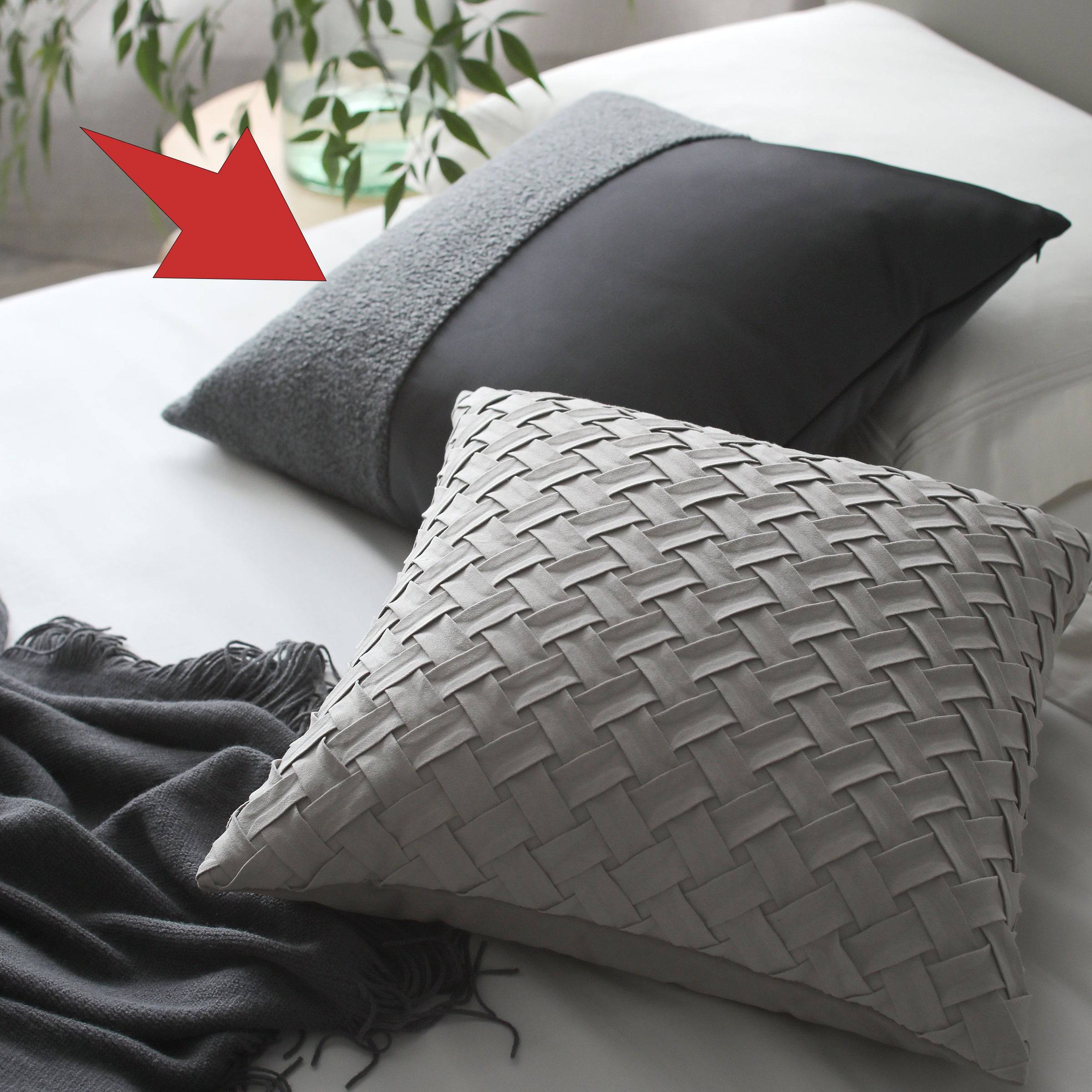 45X45 Cm Ullmann Stitching Cushion Ecc056 -  Cushions - ebarza Furniture UAE | Shop Modern Furniture in Abu Dhabi & Dubai - مفروشات ايبازرا في الامارات | تسوق اثاث عصري وديكورات مميزة في دبي وابوظبي