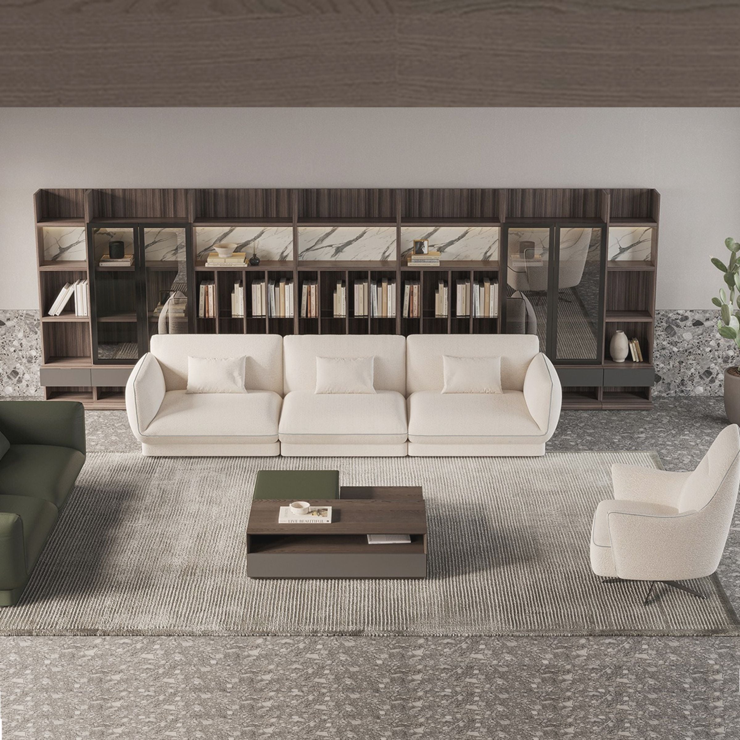 Loretta Coffee Table Module -  Sofas - ebarza Furniture UAE | Shop Modern Furniture in Abu Dhabi & Dubai - مفروشات ايبازرا في الامارات | تسوق اثاث عصري وديكورات مميزة في دبي وابوظبي