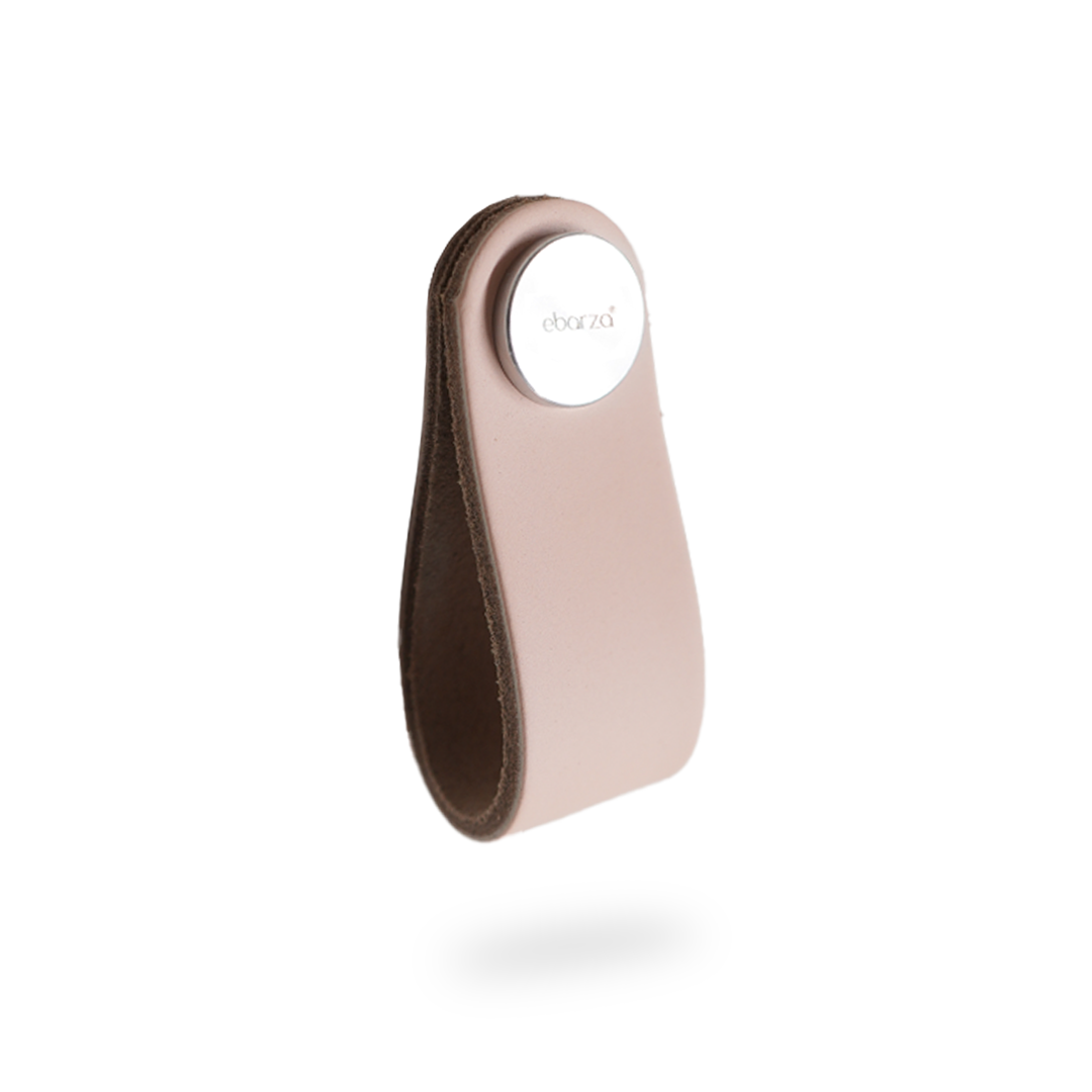 Cowhide Layer & SS Button Knob - 588-Knob-3 -  Door Handles - ebarza Furniture UAE | Shop Modern Furniture in Abu Dhabi & Dubai - مفروشات ايبازرا في الامارات | تسوق اثاث عصري وديكورات مميزة في دبي وابوظبي