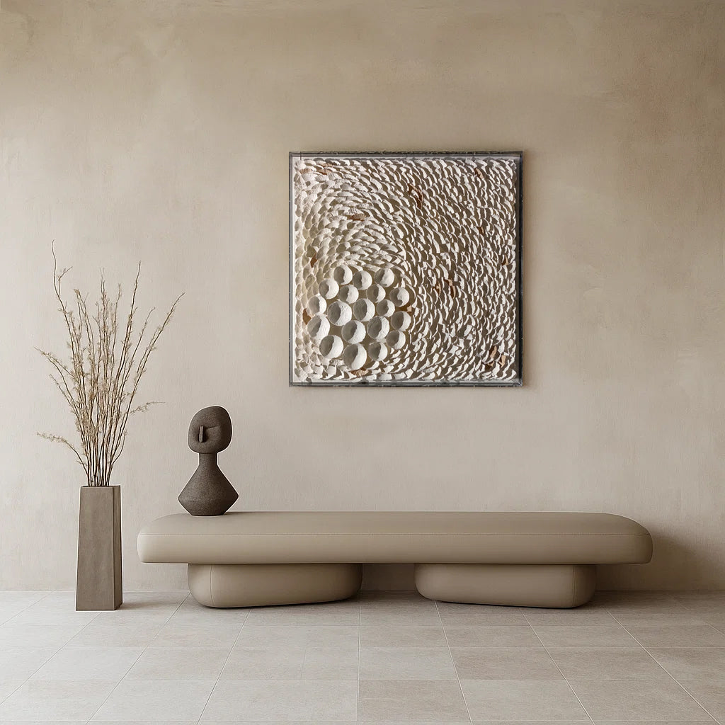 Canyon Vortex Paper Hand Painted Acrylic Painting 100x100cm - TY250417/SOAP-TY9002 -  Paintings - ebarza Furniture UAE | Shop Modern Furniture in Abu Dhabi & Dubai - مفروشات ايبازرا في الامارات | تسوق اثاث عصري وديكورات مميزة في دبي وابوظبي