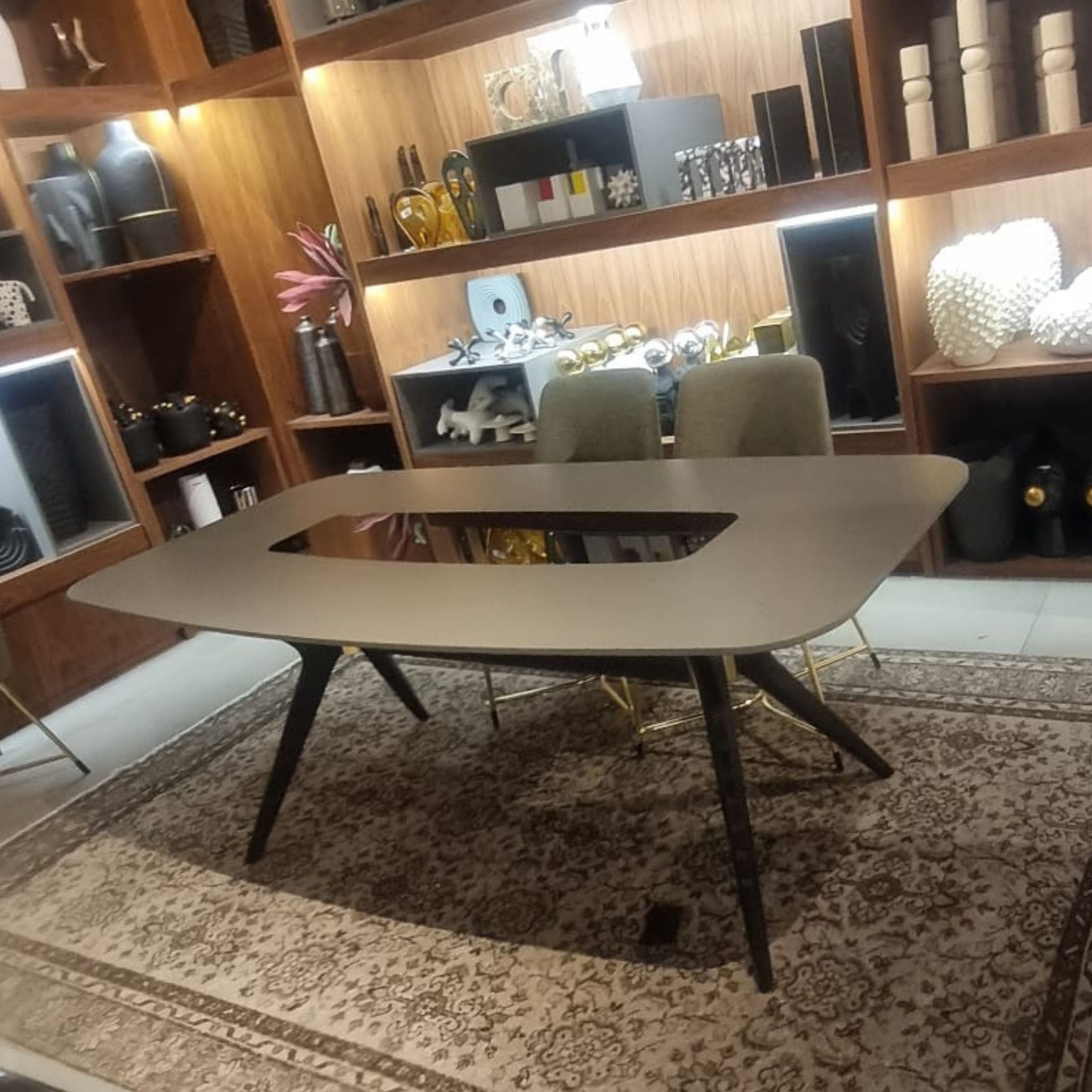 Display Item - Grey Dining Table  Diva015-DtYAS -  DISPLAY ITEM - ebarza Furniture UAE | Shop Modern Furniture in Abu Dhabi & Dubai - مفروشات ايبازرا في الامارات | تسوق اثاث عصري وديكورات مميزة في دبي وابوظبي