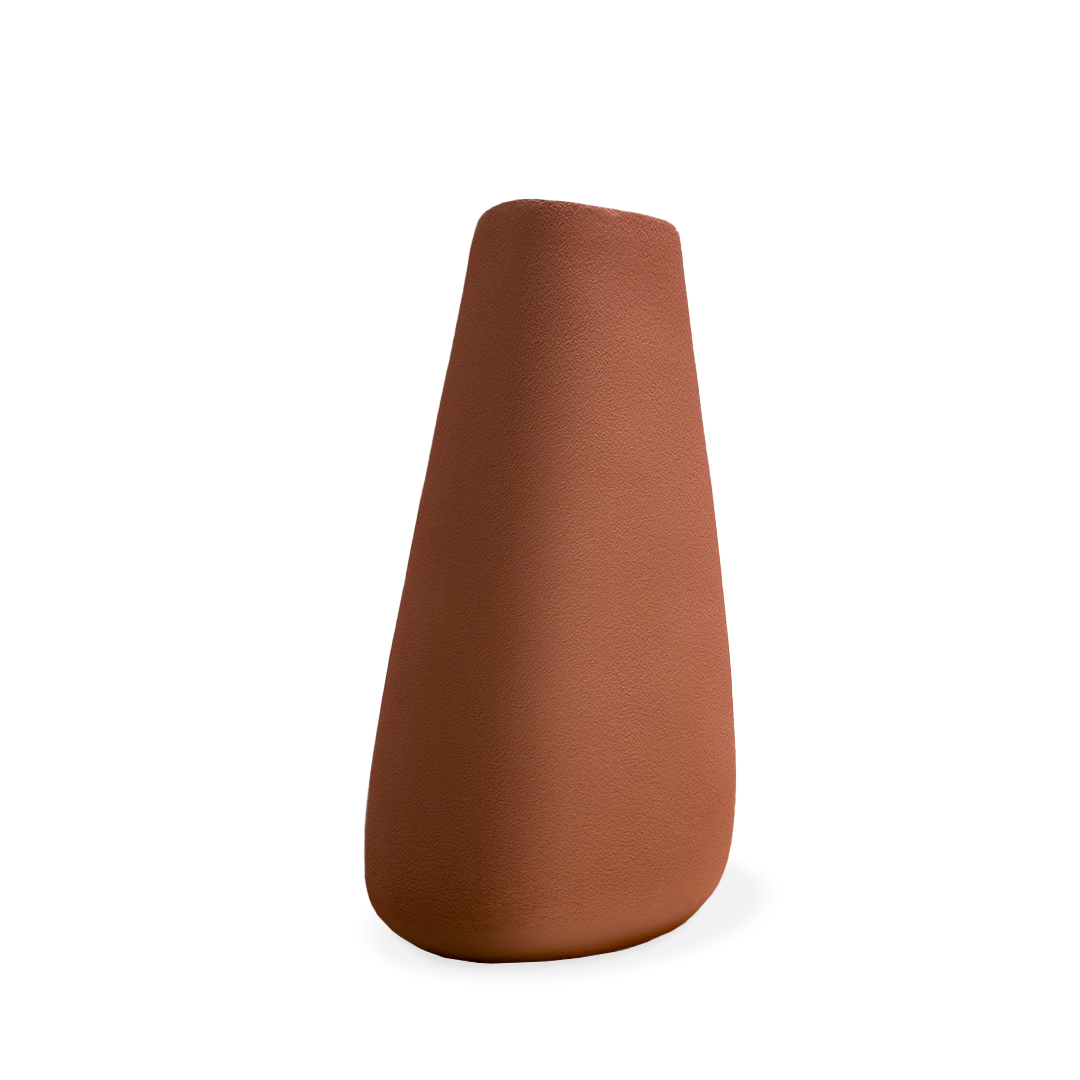 Set Of 3 Outdoor/Indoor Fiberglass Concrete Planter Box Xk-8177A+B+C - Clay Color -  Planter Boxes - ebarza Furniture UAE | Shop Modern Furniture in Abu Dhabi & Dubai - مفروشات ايبازرا في الامارات | تسوق اثاث عصري وديكورات مميزة في دبي وابوظبي