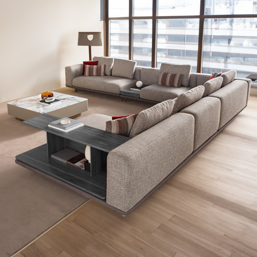 HARMONY CHAISE WITH RIGHT SHELF SAR-RIGHT/SHELF005 -  Sofas - ebarza Furniture UAE | Shop Modern Furniture in Abu Dhabi & Dubai - مفروشات ايبازرا في الامارات | تسوق اثاث عصري وديكورات مميزة في دبي وابوظبي