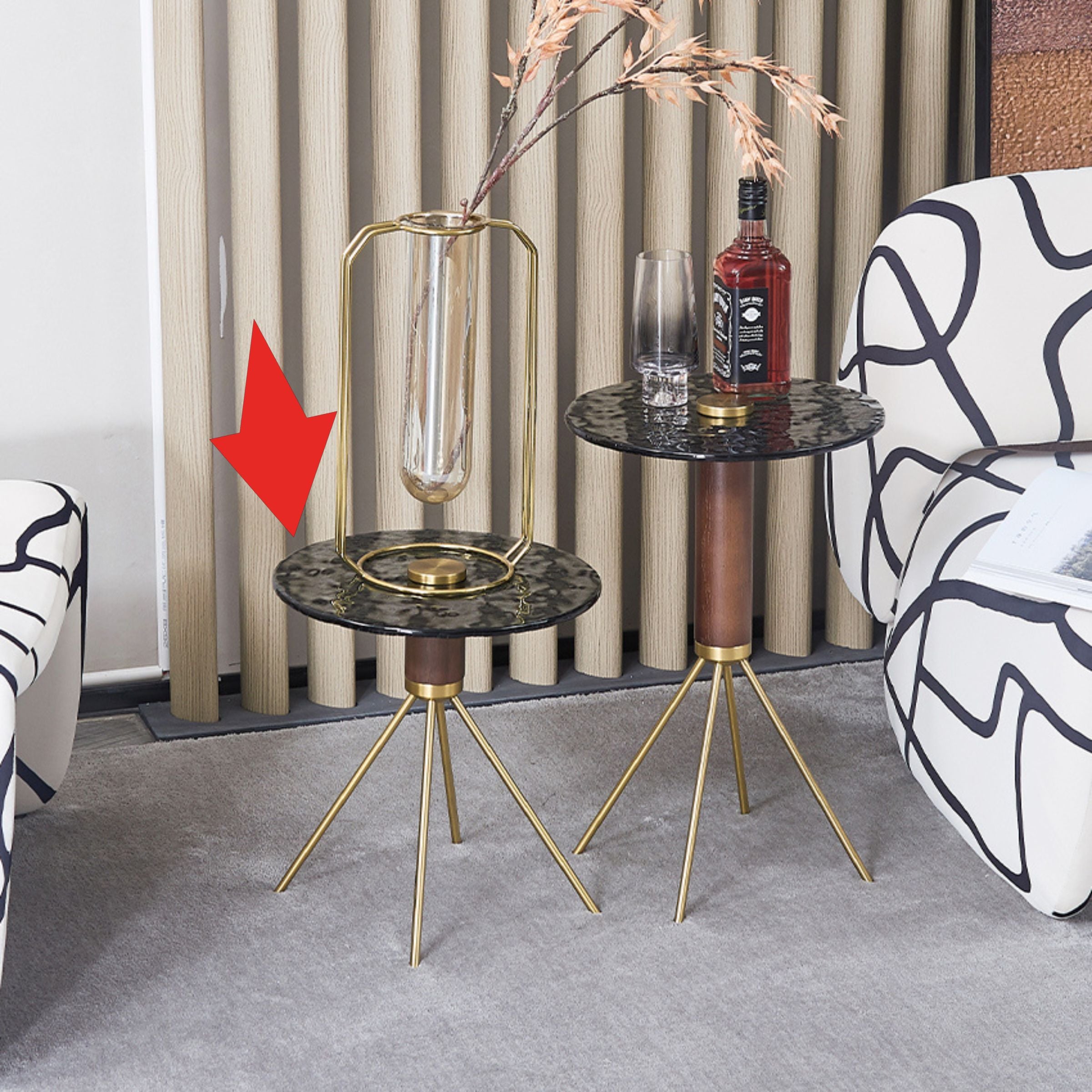 Lama Side Table 38 cm MLL-D62 -  Side Tables - ebarza Furniture UAE | Shop Modern Furniture in Abu Dhabi & Dubai - مفروشات ايبازرا في الامارات | تسوق اثاث عصري وديكورات مميزة في دبي وابوظبي