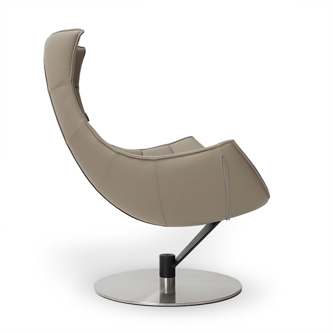JIATAI SWIVEL Lounge Chair F-2039-Beige -  Lounge Chairs - ebarza Furniture UAE | Shop Modern Furniture in Abu Dhabi & Dubai - مفروشات ايبازرا في الامارات | تسوق اثاث عصري وديكورات مميزة في دبي وابوظبي