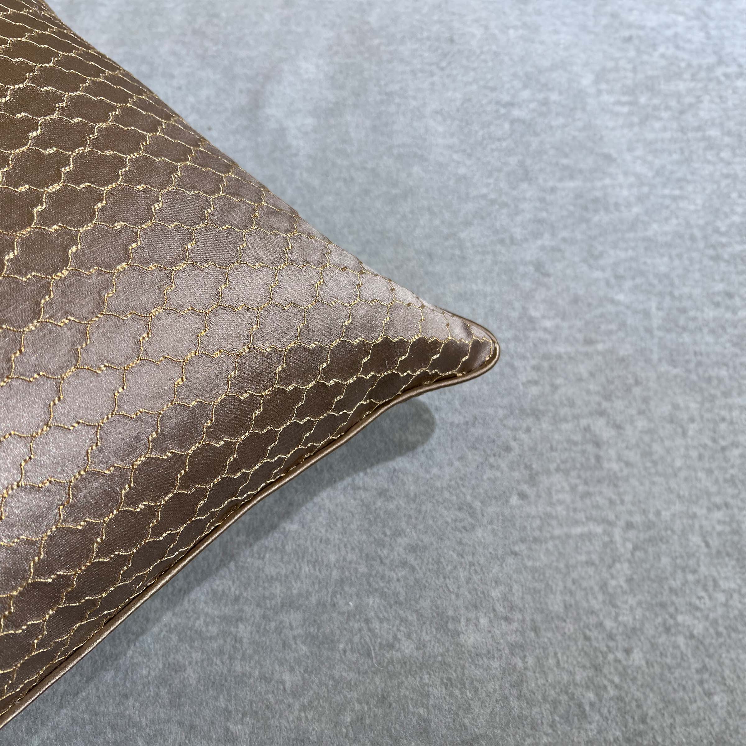 60*60 Scarlett  Jacquard Cushion - ECC067 -  Cushions - ebarza Furniture UAE | Shop Modern Furniture in Abu Dhabi & Dubai - مفروشات ايبازرا في الامارات | تسوق اثاث عصري وديكورات مميزة في دبي وابوظبي