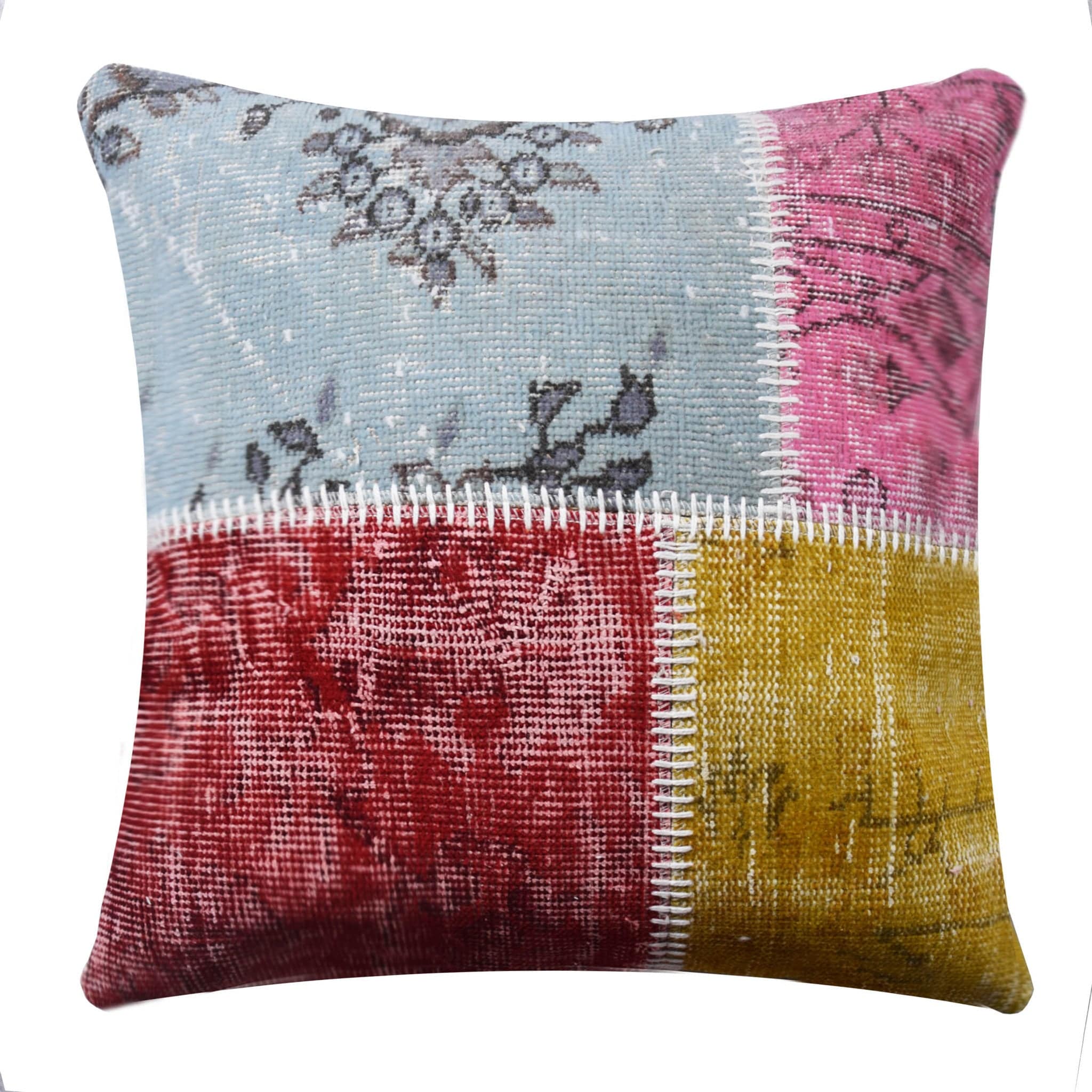 60X60 Cm Hali X-Bursa Handmade Over Dyed Cushion Cover  Pwc0011 -  Cushions - ebarza Furniture UAE | Shop Modern Furniture in Abu Dhabi & Dubai - مفروشات ايبازرا في الامارات | تسوق اثاث عصري وديكورات مميزة في دبي وابوظبي