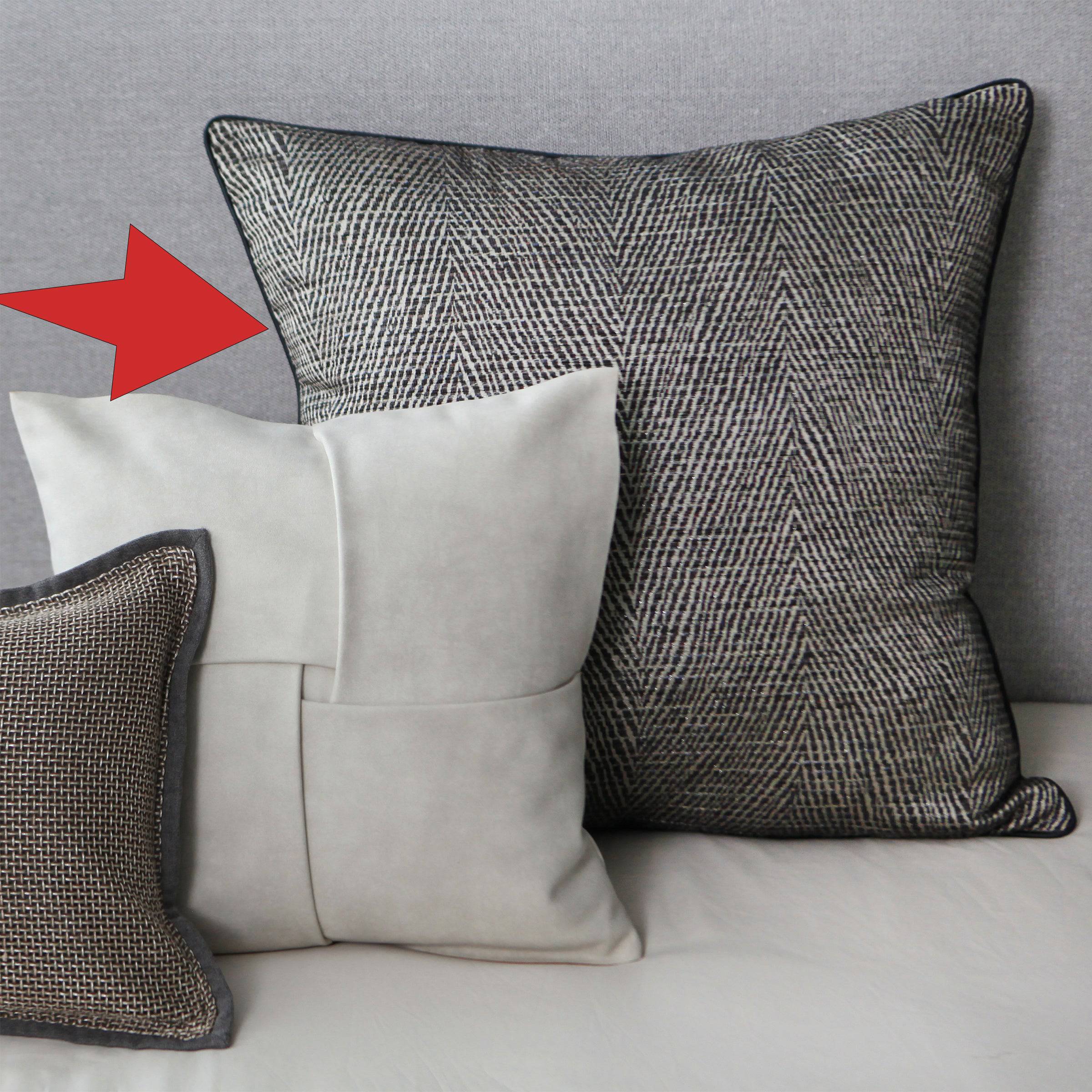 60X60 Cm Human Pattern Jacquard Cushion Ecc039 -  Cushions - ebarza Furniture UAE | Shop Modern Furniture in Abu Dhabi & Dubai - مفروشات ايبازرا في الامارات | تسوق اثاث عصري وديكورات مميزة في دبي وابوظبي