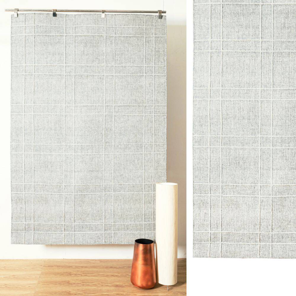 60X90 Cm Hand Woven Wool Rug Ryna-Ryn-01-Xs -  Rugs - ebarza Furniture UAE | Shop Modern Furniture in Abu Dhabi & Dubai - مفروشات ايبازرا في الامارات | تسوق اثاث عصري وديكورات مميزة في دبي وابوظبي