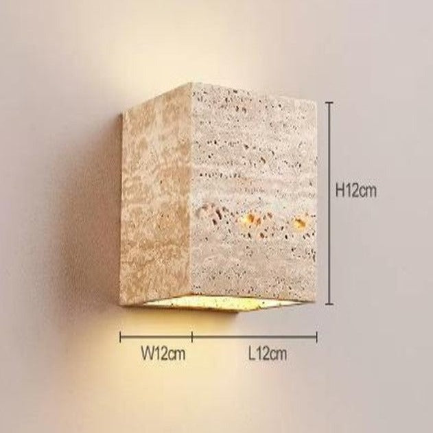 Travertine  Wall Lamp 60195 -  Wall Lamps - ebarza Furniture UAE | Shop Modern Furniture in Abu Dhabi & Dubai - مفروشات ايبازرا في الامارات | تسوق اثاث عصري وديكورات مميزة في دبي وابوظبي