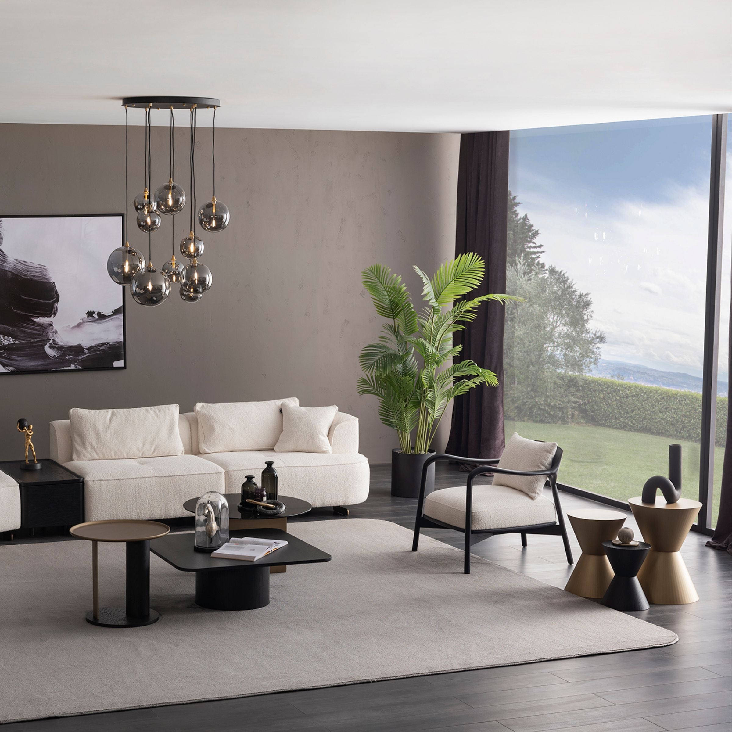 GRANDE BUTTON SIDE TABLE SMALL ORXGRND-STS27 -  Side Tables - ebarza Furniture UAE | Shop Modern Furniture in Abu Dhabi & Dubai - مفروشات ايبازرا في الامارات | تسوق اثاث عصري وديكورات مميزة في دبي وابوظبي