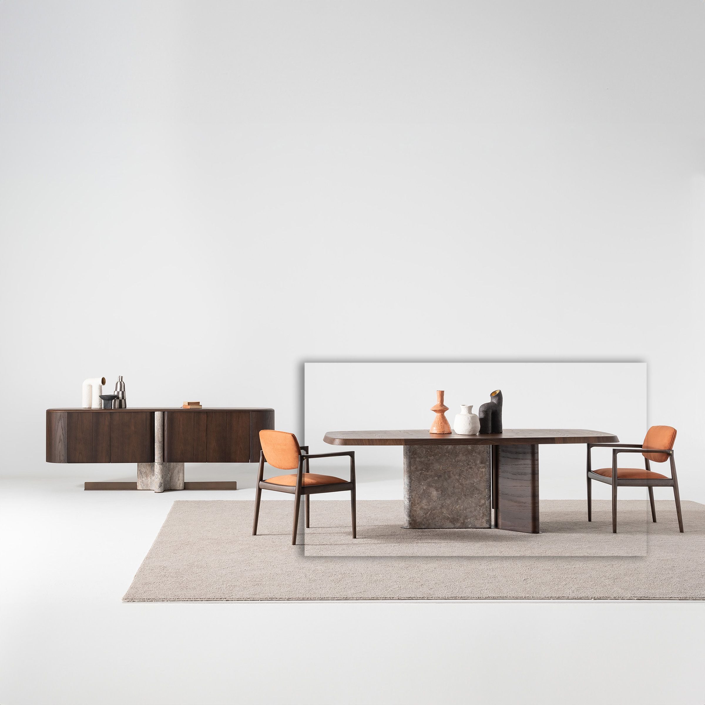 ODEON DINING TABLE 2.78 OD-DT-001 -  Dining Tables - ebarza Furniture UAE | Shop Modern Furniture in Abu Dhabi & Dubai - مفروشات ايبازرا في الامارات | تسوق اثاث عصري وديكورات مميزة في دبي وابوظبي