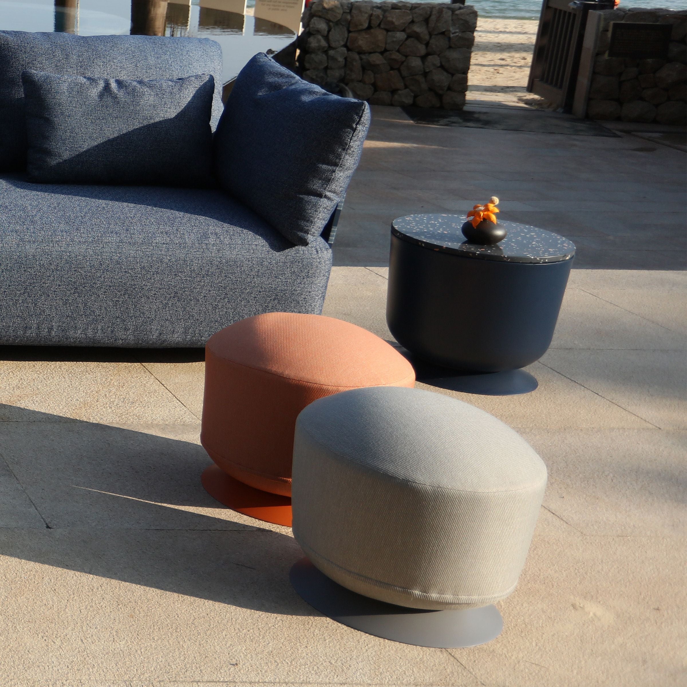 UFO Outdoor Small Stool Sand Matte Pouf Matt-UFO-Pouf -  Outdoor Chairs | UFO كرسي صغير للأماكن الخارجية رملي غير لامع - ebarza Furniture UAE | Shop Modern Furniture in Abu Dhabi & Dubai - مفروشات ايبازرا في الامارات | تسوق اثاث عصري وديكورات مميزة في دبي وابوظبي