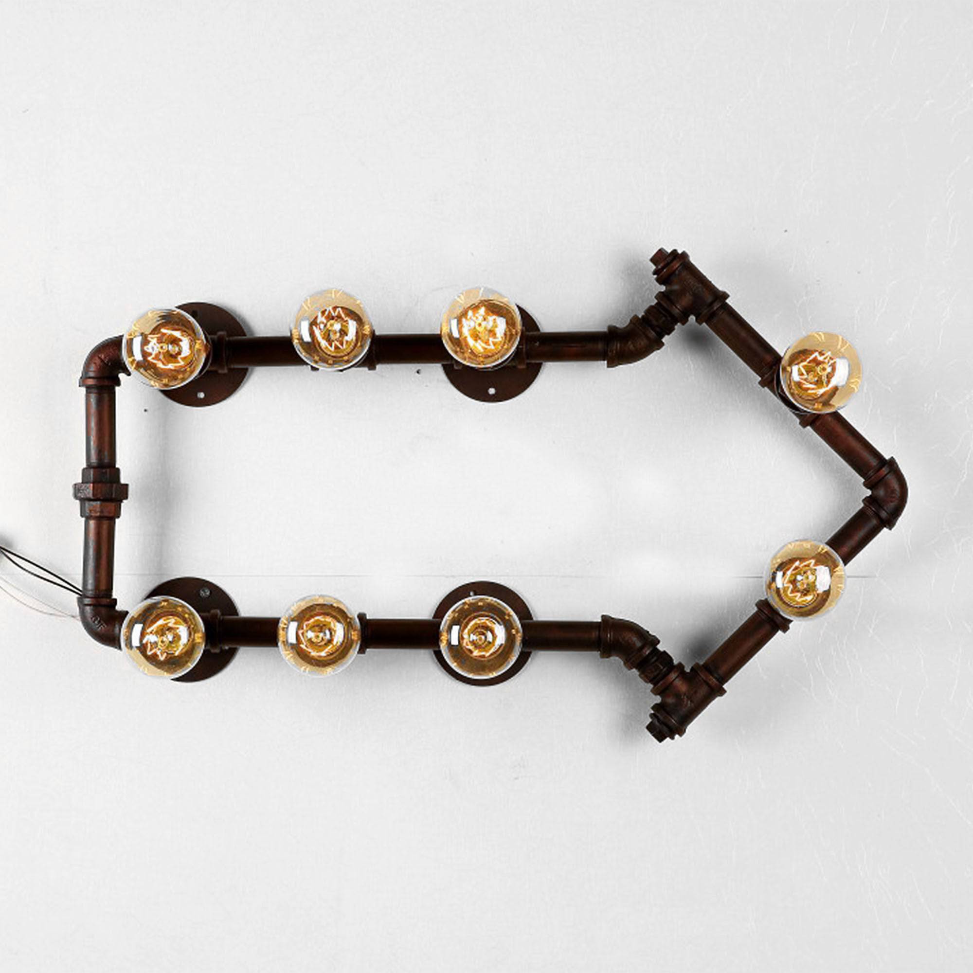 8 Heads Arrow Pipes Industrial Wall  Lamp  Cy-Bd-048 -  Wall Lamps - ebarza Furniture UAE | Shop Modern Furniture in Abu Dhabi & Dubai - مفروشات ايبازرا في الامارات | تسوق اثاث عصري وديكورات مميزة في دبي وابوظبي