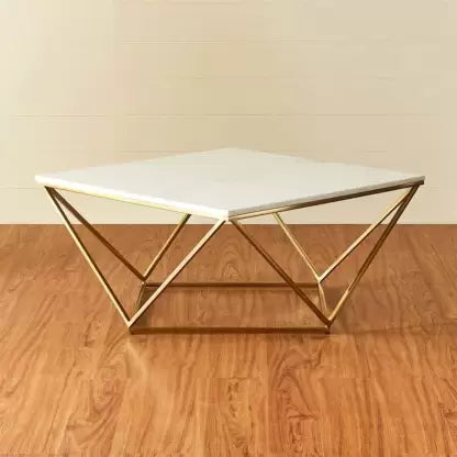 Natural Marble & Stainless Steel Table Bp8809B-G -  Coffee Tables - ebarza Furniture UAE | Shop Modern Furniture in Abu Dhabi & Dubai - مفروشات ايبازرا في الامارات | تسوق اثاث عصري وديكورات مميزة في دبي وابوظبي