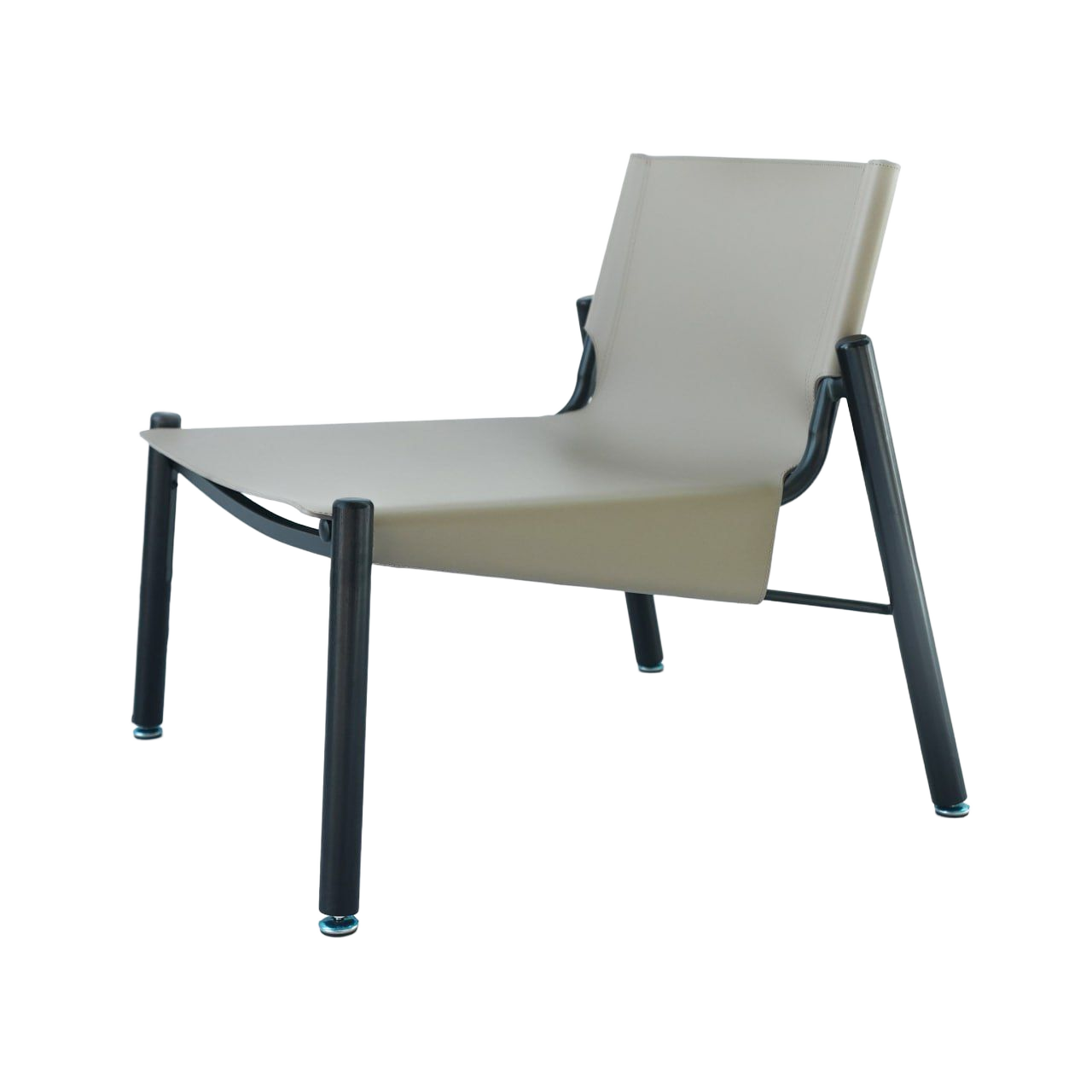 Beige Saddle Leather Lounge Chair LC027 -  Lounge Chairs - ebarza Furniture UAE | Shop Modern Furniture in Abu Dhabi & Dubai - مفروشات ايبازرا في الامارات | تسوق اثاث عصري وديكورات مميزة في دبي وابوظبي