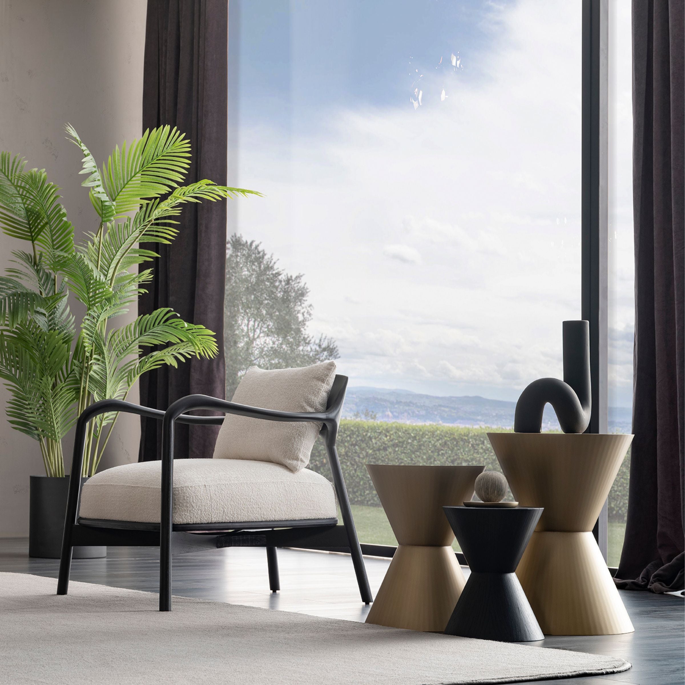 GRANDE BUTTON SIDE TABLE SMALL ORXGRND-STS27 -  Side Tables - ebarza Furniture UAE | Shop Modern Furniture in Abu Dhabi & Dubai - مفروشات ايبازرا في الامارات | تسوق اثاث عصري وديكورات مميزة في دبي وابوظبي