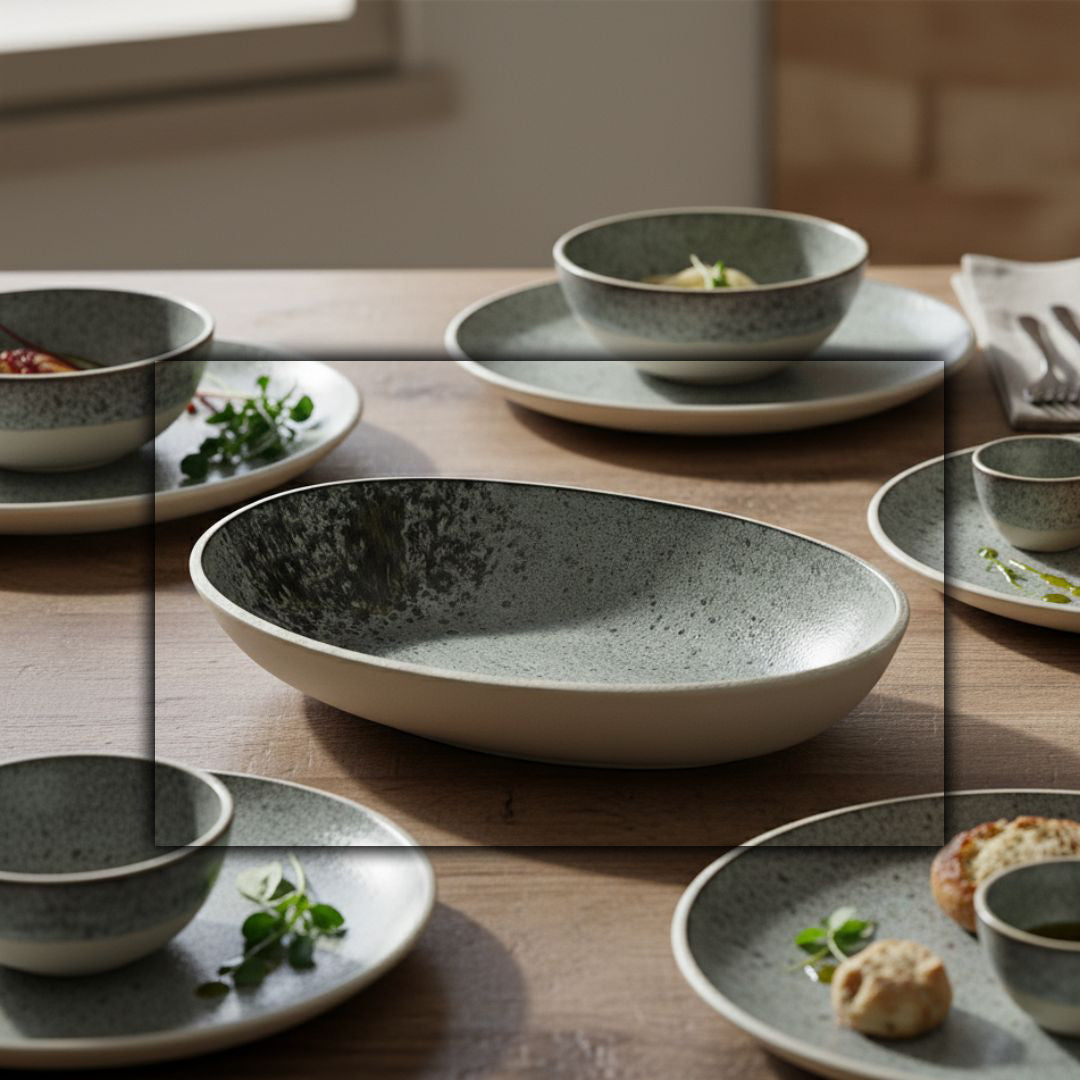Terra Dinnerware & Stoneware Salad Dessert And Cereal Bowl E837-B-12023  13 -  Plates - ebarza Furniture UAE | Shop Modern Furniture in Abu Dhabi & Dubai - مفروشات ايبازرا في الامارات | تسوق اثاث عصري وديكورات مميزة في دبي وابوظبي