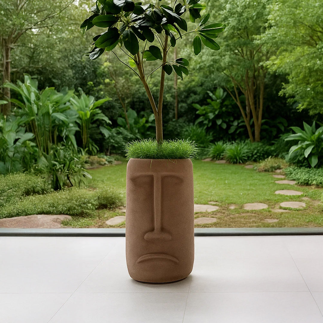 Indoor/Outdoor Color Planter Box XK-6048A-Coffee Brown -  Planter Boxes - ebarza Furniture UAE | Shop Modern Furniture in Abu Dhabi & Dubai - مفروشات ايبازرا في الامارات | تسوق اثاث عصري وديكورات مميزة في دبي وابوظبي