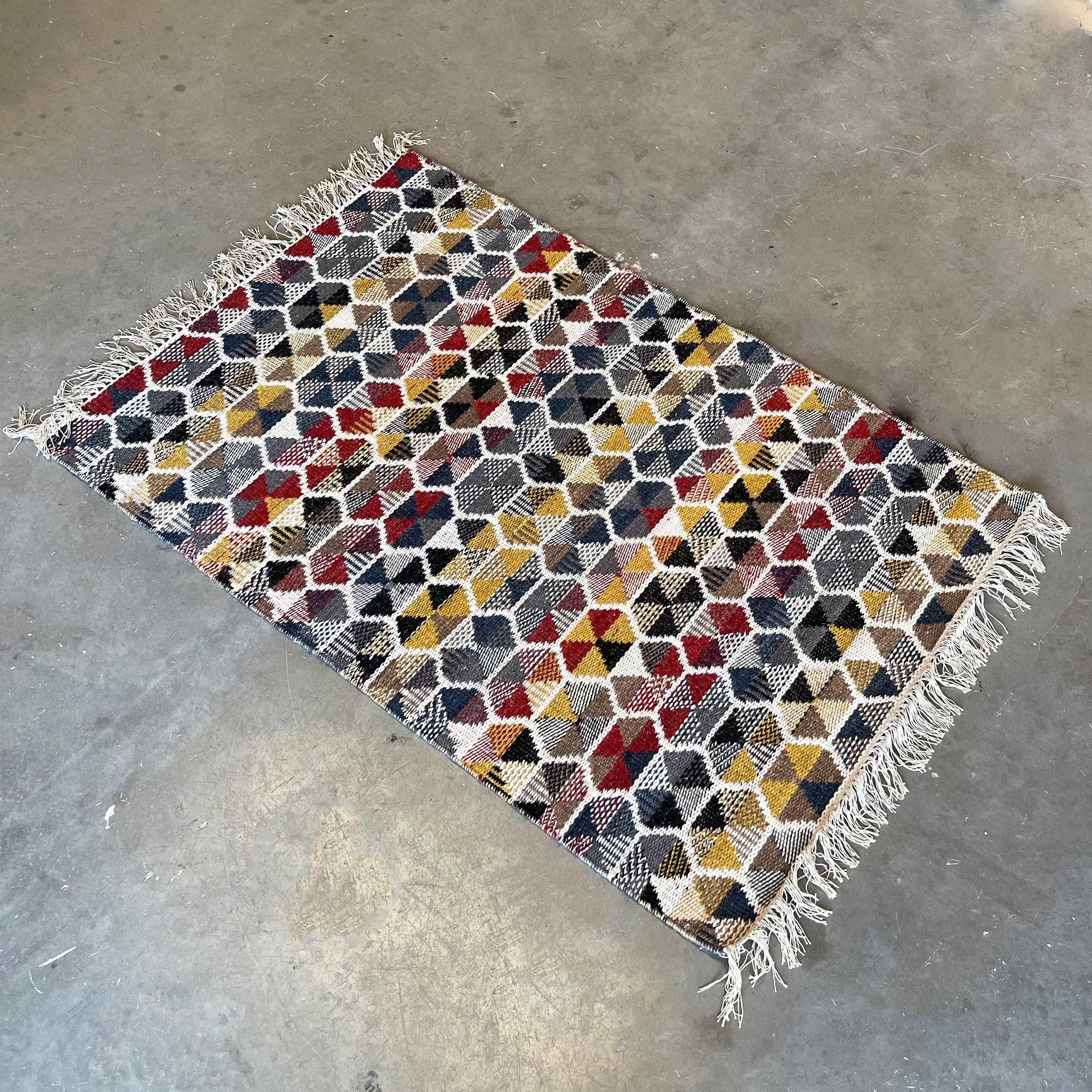90X130 Cm Bolton Handmade Wool Rug Bolton Blt-28-S -  Rugs - ebarza Furniture UAE | Shop Modern Furniture in Abu Dhabi & Dubai - مفروشات ايبازرا في الامارات | تسوق اثاث عصري وديكورات مميزة في دبي وابوظبي
