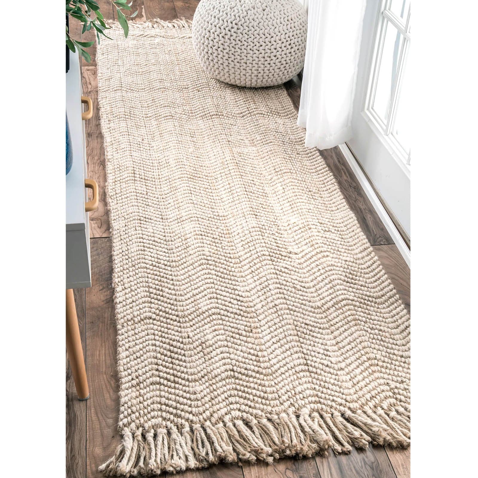 90X130 Cm Braided Handmade Jute Rug Jh-2340-S -  Rugs - ebarza Furniture UAE | Shop Modern Furniture in Abu Dhabi & Dubai - مفروشات ايبازرا في الامارات | تسوق اثاث عصري وديكورات مميزة في دبي وابوظبي