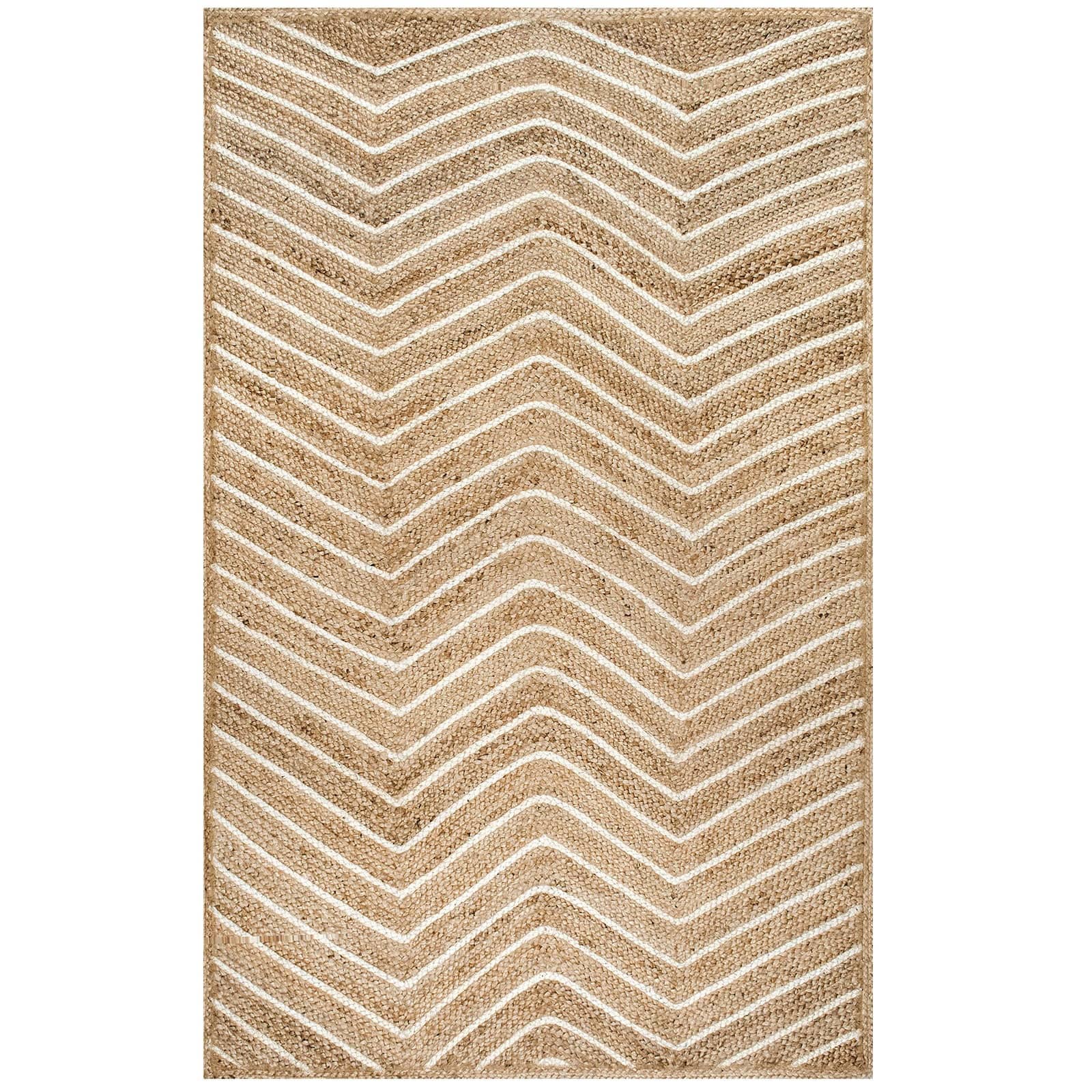 90X130 Cm Braided Handmade Jute Rug Jh-2341-S -  Rugs - ebarza Furniture UAE | Shop Modern Furniture in Abu Dhabi & Dubai - مفروشات ايبازرا في الامارات | تسوق اثاث عصري وديكورات مميزة في دبي وابوظبي