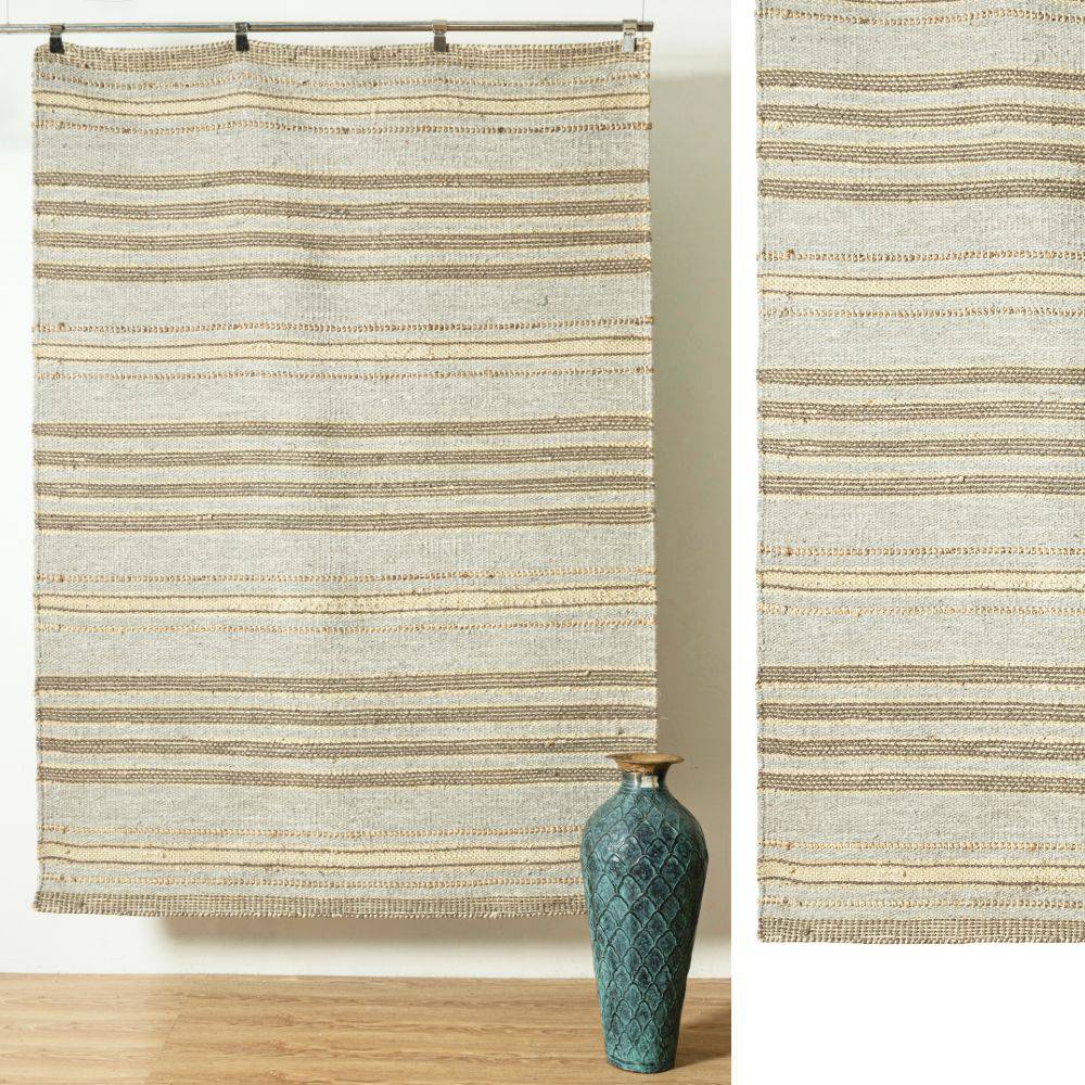 90X130 Cm Hand Woven Wool Rug Oxtend-Otd-01-S -  Rugs - ebarza Furniture UAE | Shop Modern Furniture in Abu Dhabi & Dubai - مفروشات ايبازرا في الامارات | تسوق اثاث عصري وديكورات مميزة في دبي وابوظبي