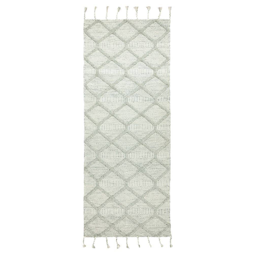 90X300 Cm Amak Handmade Wool Rug Amaka Amk-01-Long -  Rugs - ebarza Furniture UAE | Shop Modern Furniture in Abu Dhabi & Dubai - مفروشات ايبازرا في الامارات | تسوق اثاث عصري وديكورات مميزة في دبي وابوظبي