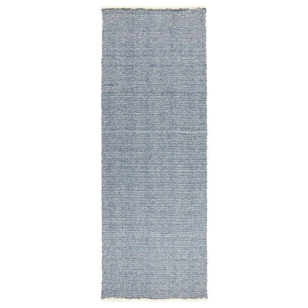 90X300 Cm Hand Woven Blue Wool Rug Jhd-7007 Blue-Long -  Rugs - ebarza Furniture UAE | Shop Modern Furniture in Abu Dhabi & Dubai - مفروشات ايبازرا في الامارات | تسوق اثاث عصري وديكورات مميزة في دبي وابوظبي