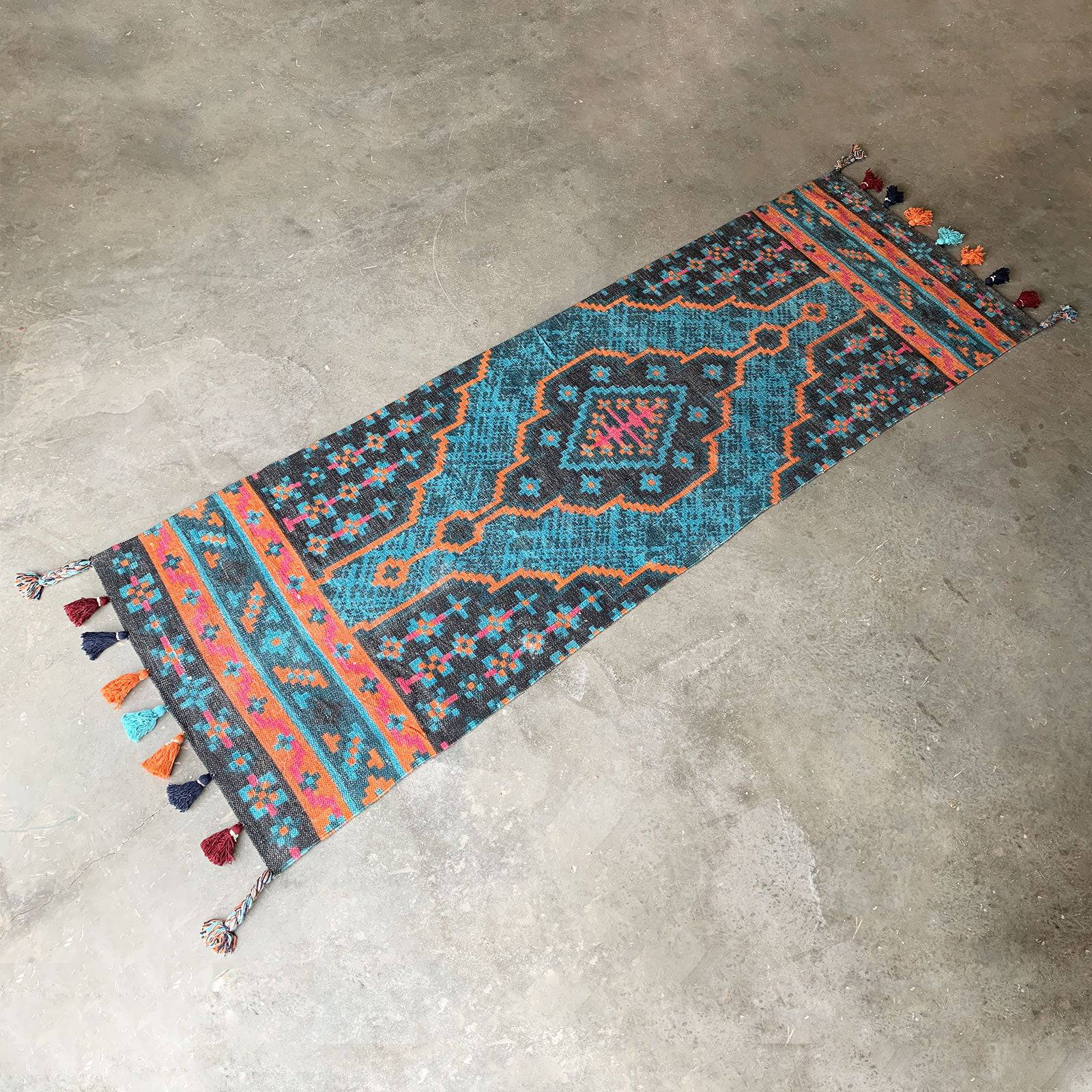 90X300 Cm Handmade Rug Kalgan-Kgn-10-Long -  Rugs - ebarza Furniture UAE | Shop Modern Furniture in Abu Dhabi & Dubai - مفروشات ايبازرا في الامارات | تسوق اثاث عصري وديكورات مميزة في دبي وابوظبي